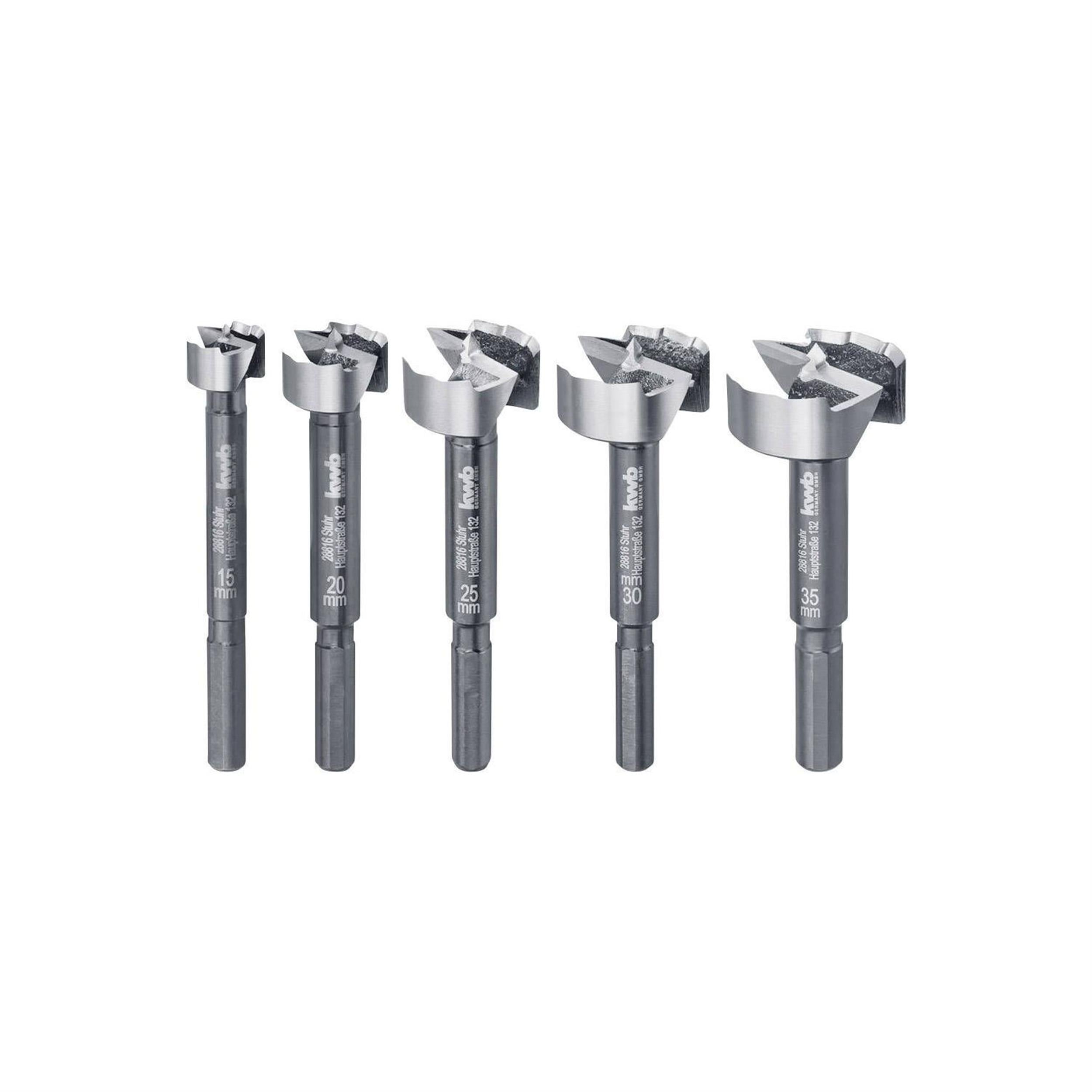 KWB Tas Menteşe Set 5 Parça Ø 15, 20, 25, 30, 35 mm (EİNHEL.49706300)