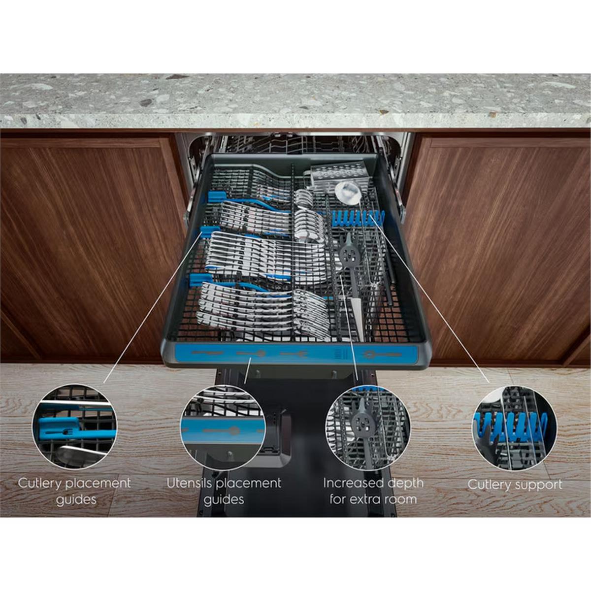 Electrolux EEM48300IX 8 Programlı Maxiflex Yarı Ankastre Bulaşık Makinesi (ELX.911524115)