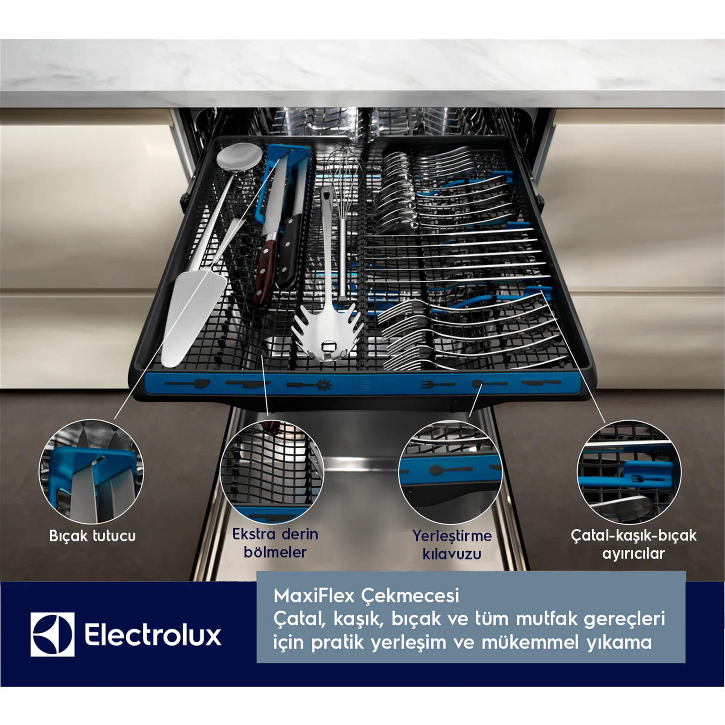 Electrolux 8 Programlı Ankastre Bulaşık Makinesi (ELX.911536561)