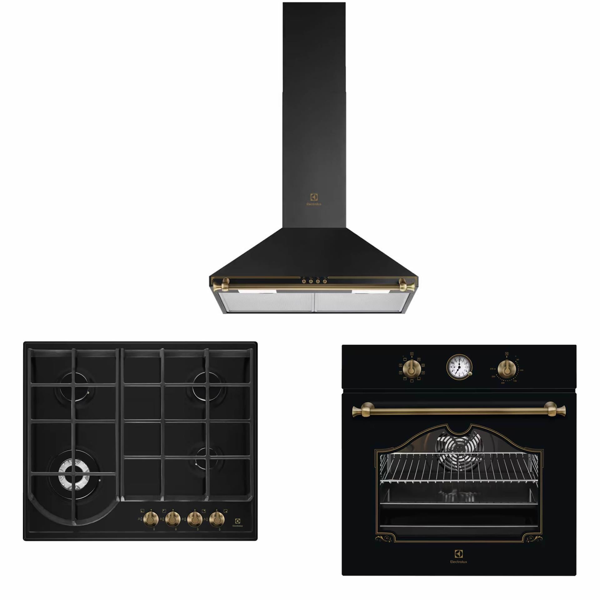 Electrolux Siyah Rustik Ankastre Set (3' Lü Set)