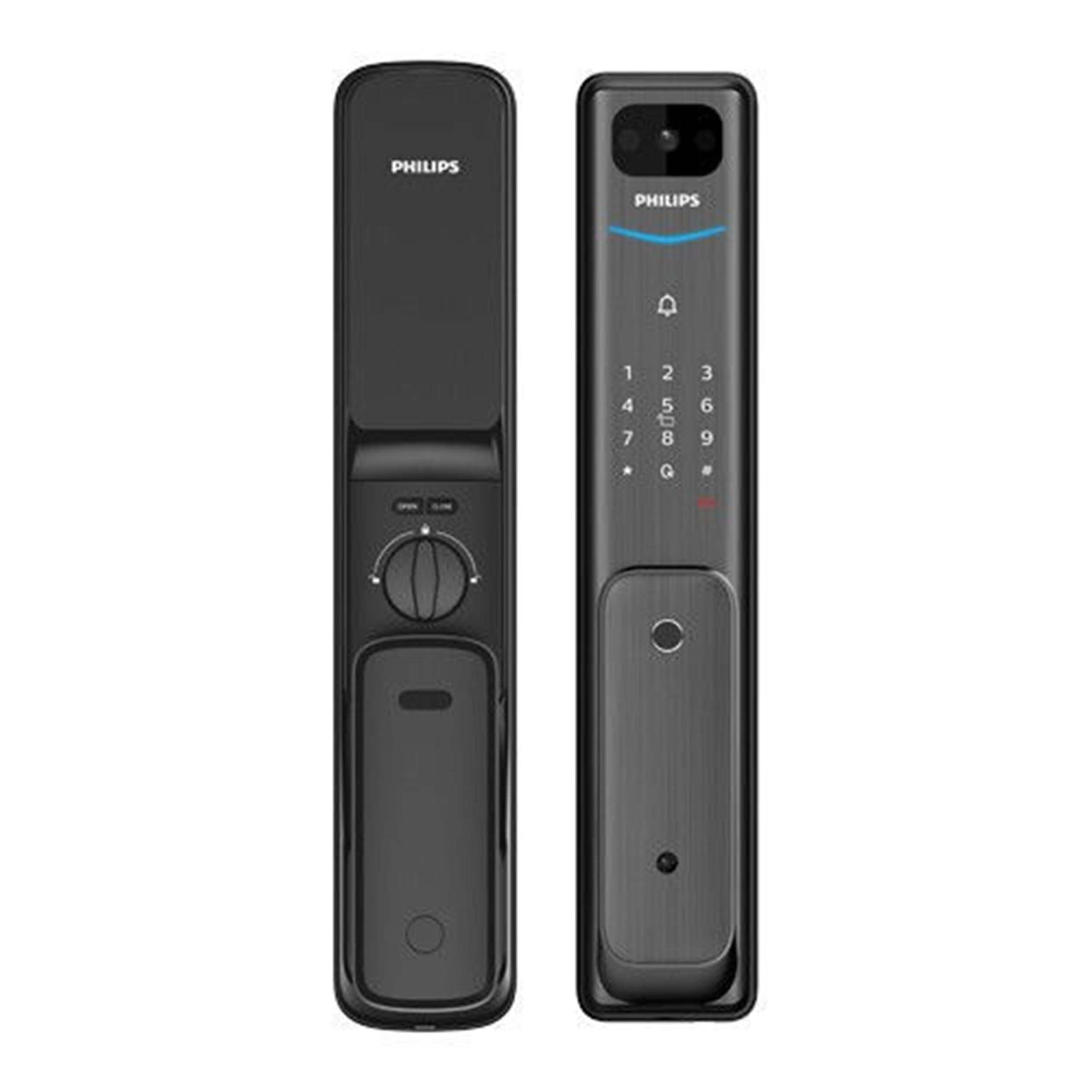 Philips Siyah Alpha V-5HWS Bas-Çek Akıllı Kapı Kilidi (EP.BCK.001.0001.R001)