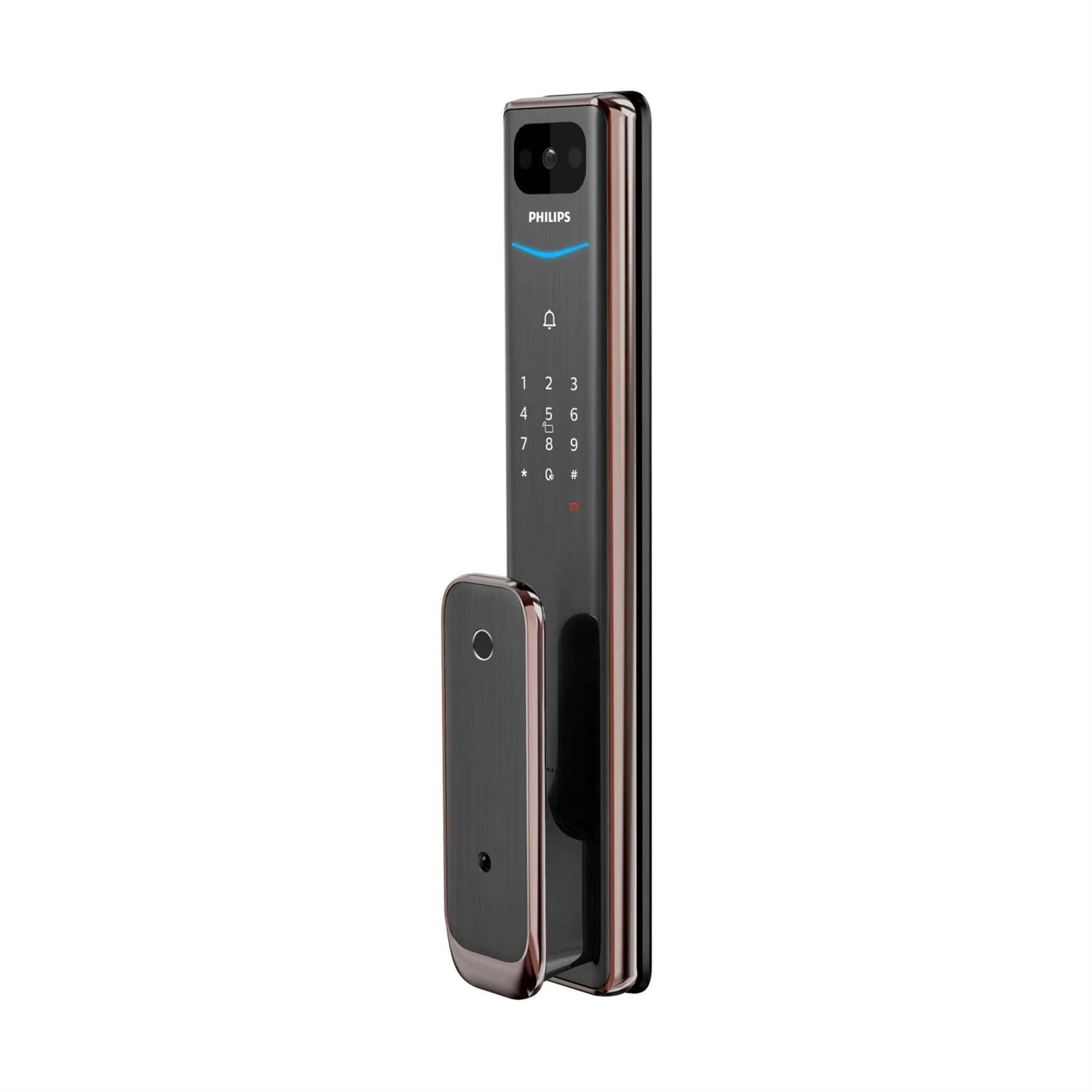 Philips Bakır Alpha V-5HWS Bas-Çek Akıllı Kapı Kilidi (EP.BCK.001.0001.R002)