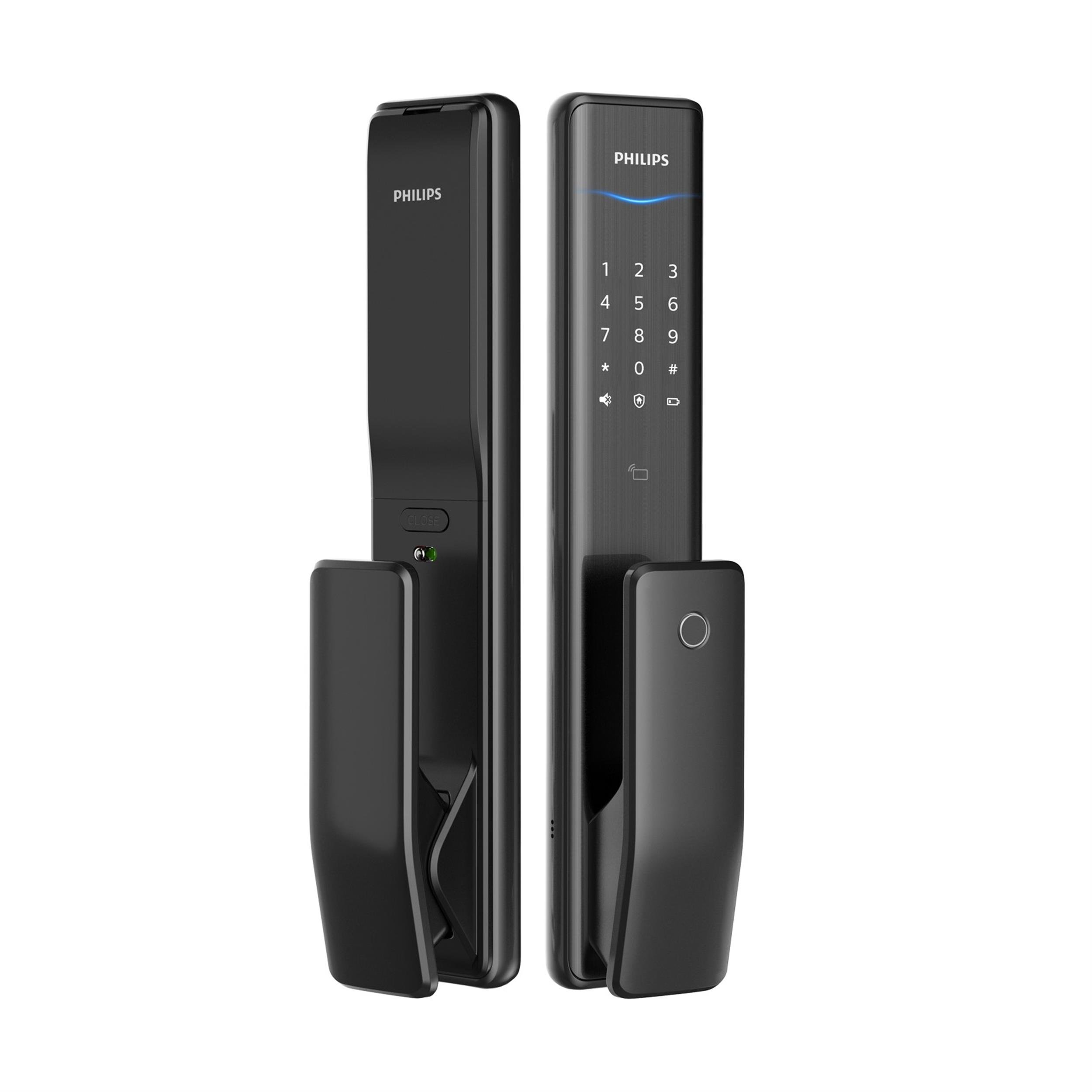 Philips Siyah Easykey Alpha 5HB Bas Çek Akıllı Kapı Kilidi (EP.BCK.001.0003.R001)