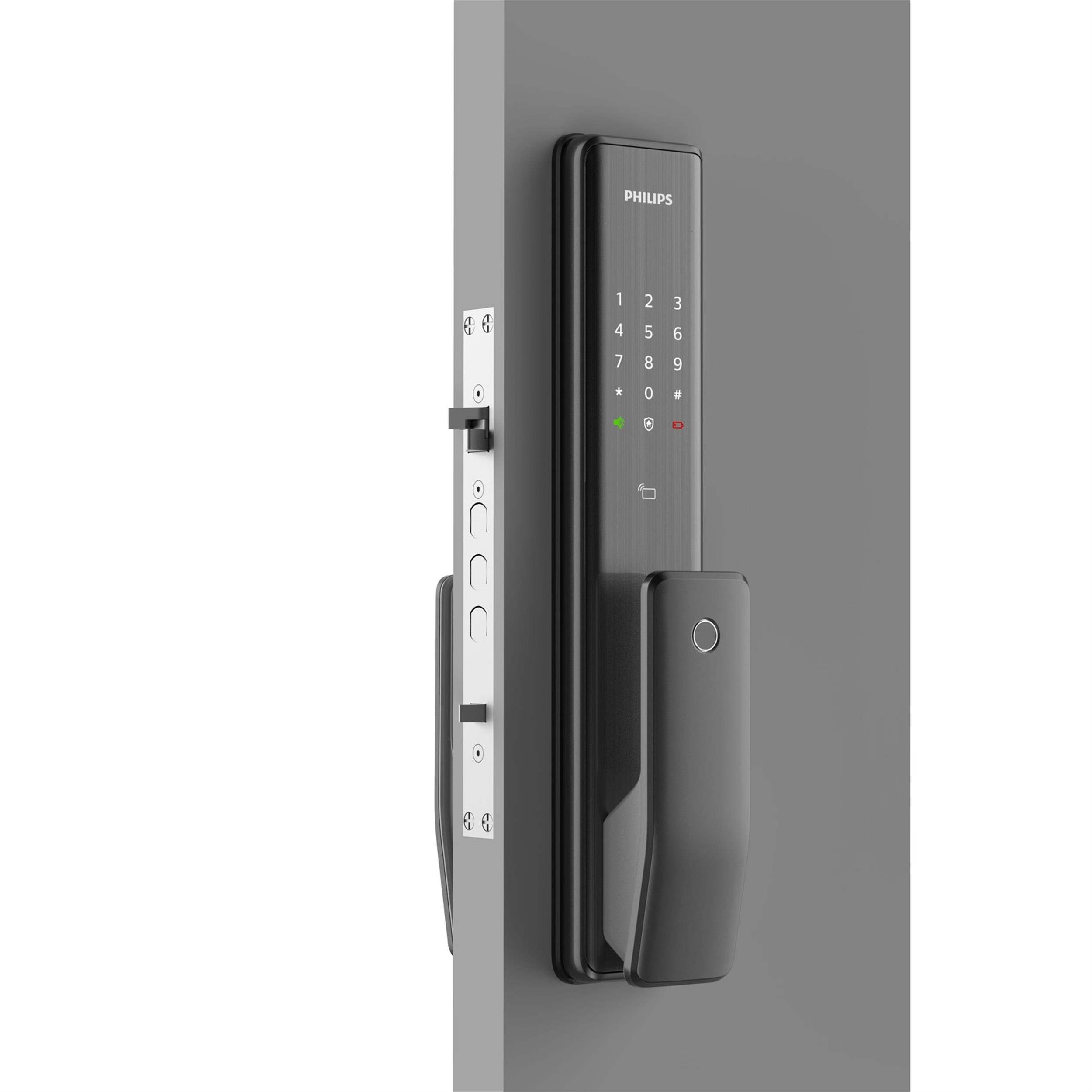 Philips Siyah Easykey Alpha 5HB Bas Çek Akıllı Kapı Kilidi (EP.BCK.001.0003.R001)