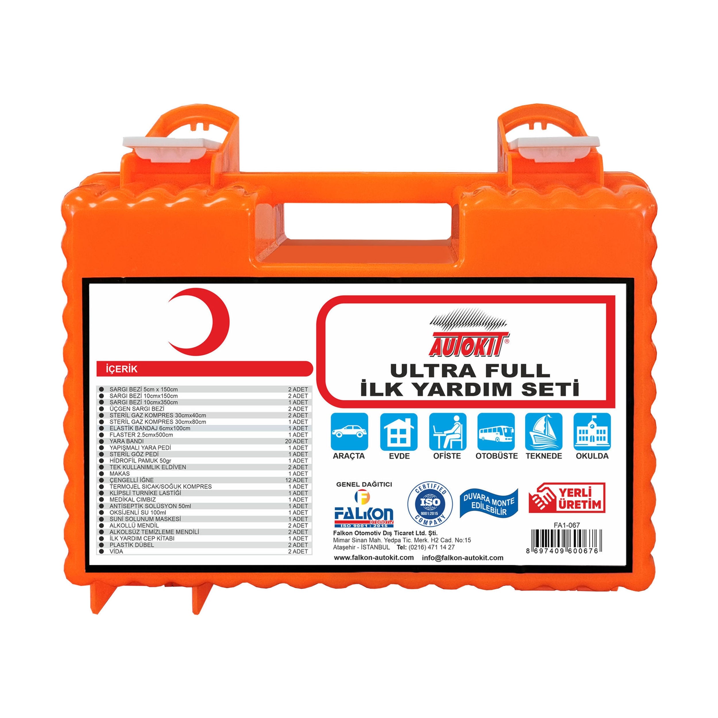 Autokit İş Yeri Ultra İlk Yardım Seti (FA1-067)
