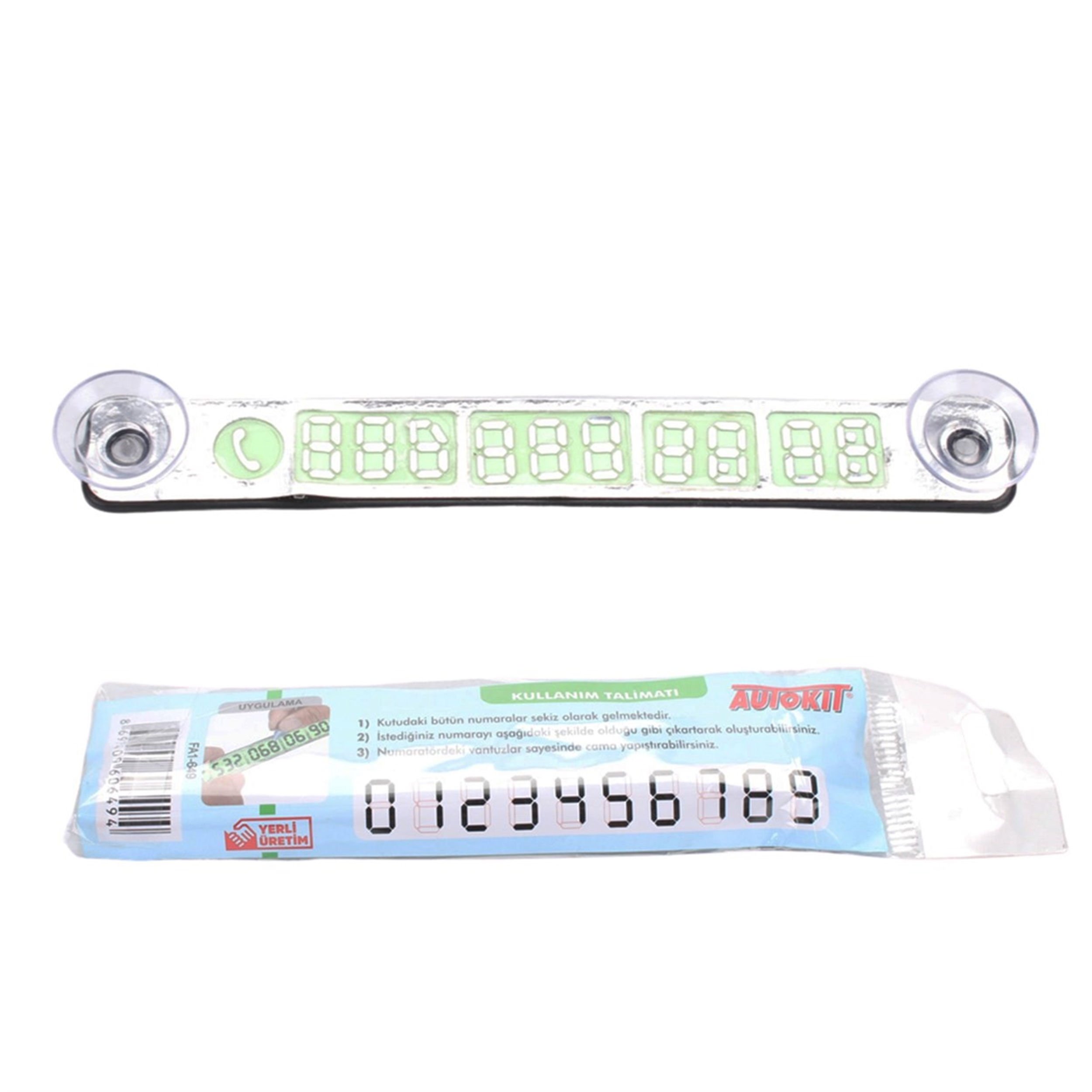Autokit Vantuzlu Telefon Numaralık (FA1-649)