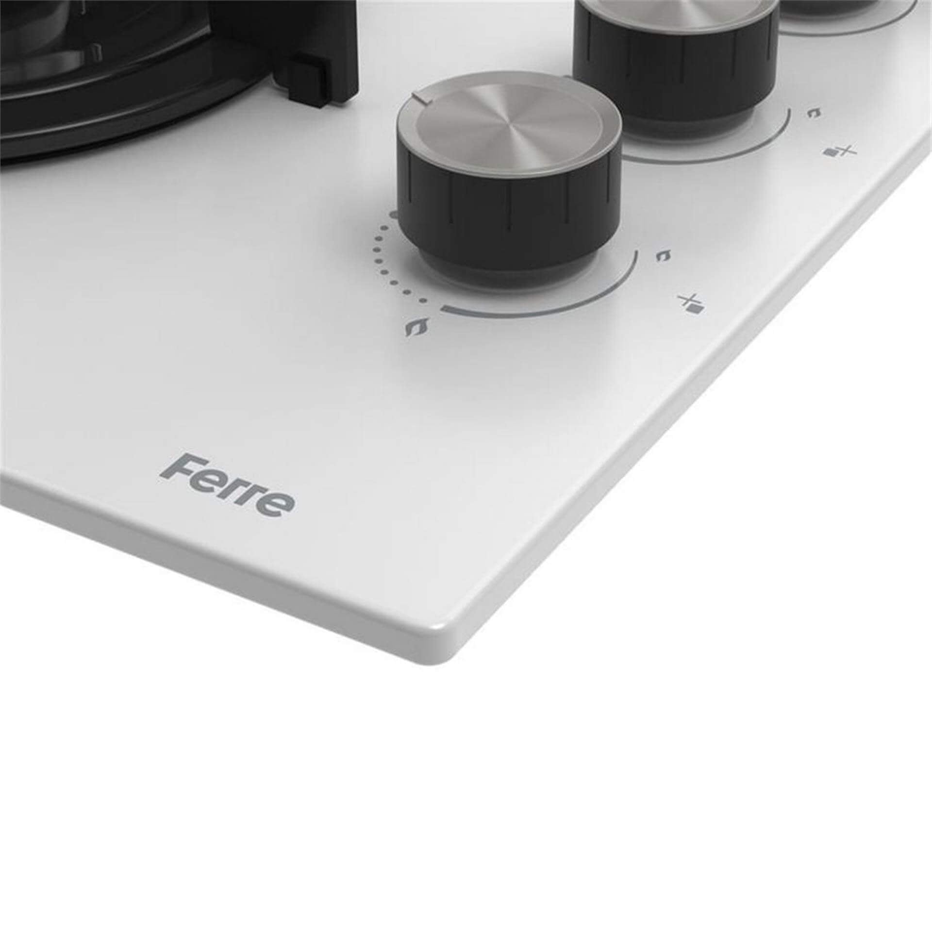 Ferre Beyaz Cam 60 cm CS206 Ankastre Ocak (Ferre.CS206)