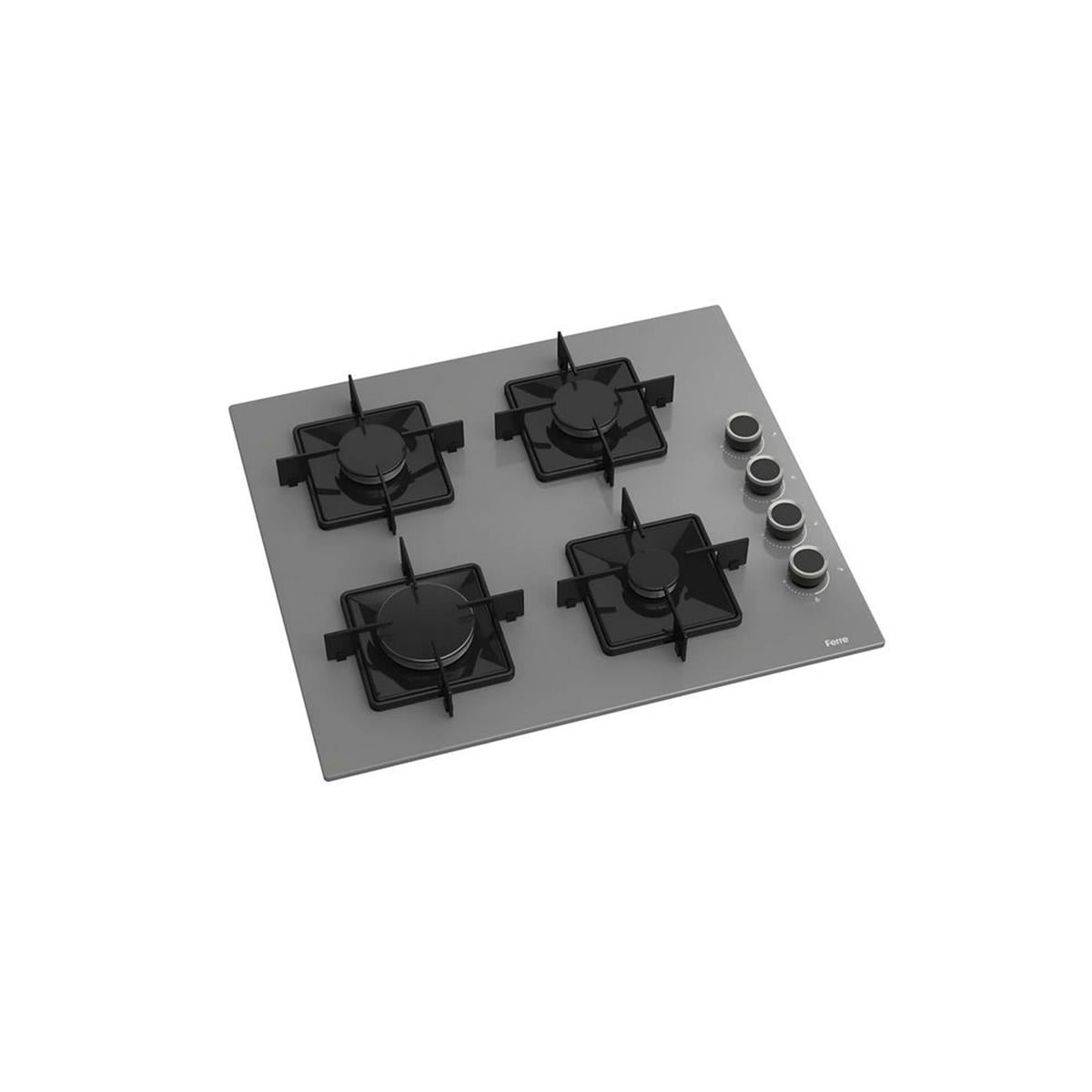 Ferre Gri Cam 60 cm SS208 Kare Gözlü Ankastre Ocak (Ferre.SS208)