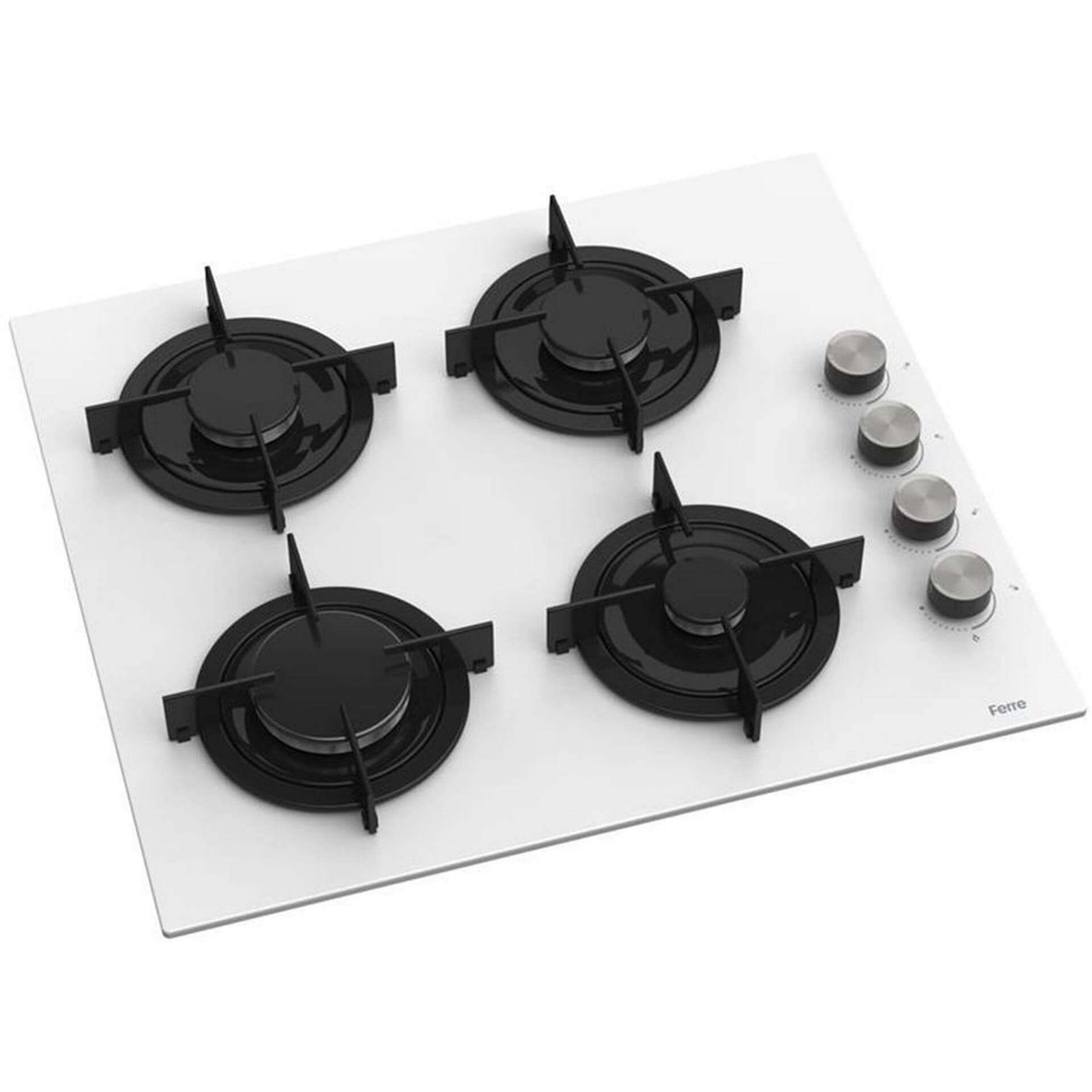 Ferre Beyaz Cam 60 cm CS206 Ankastre Ocak (Ferre.CS206)