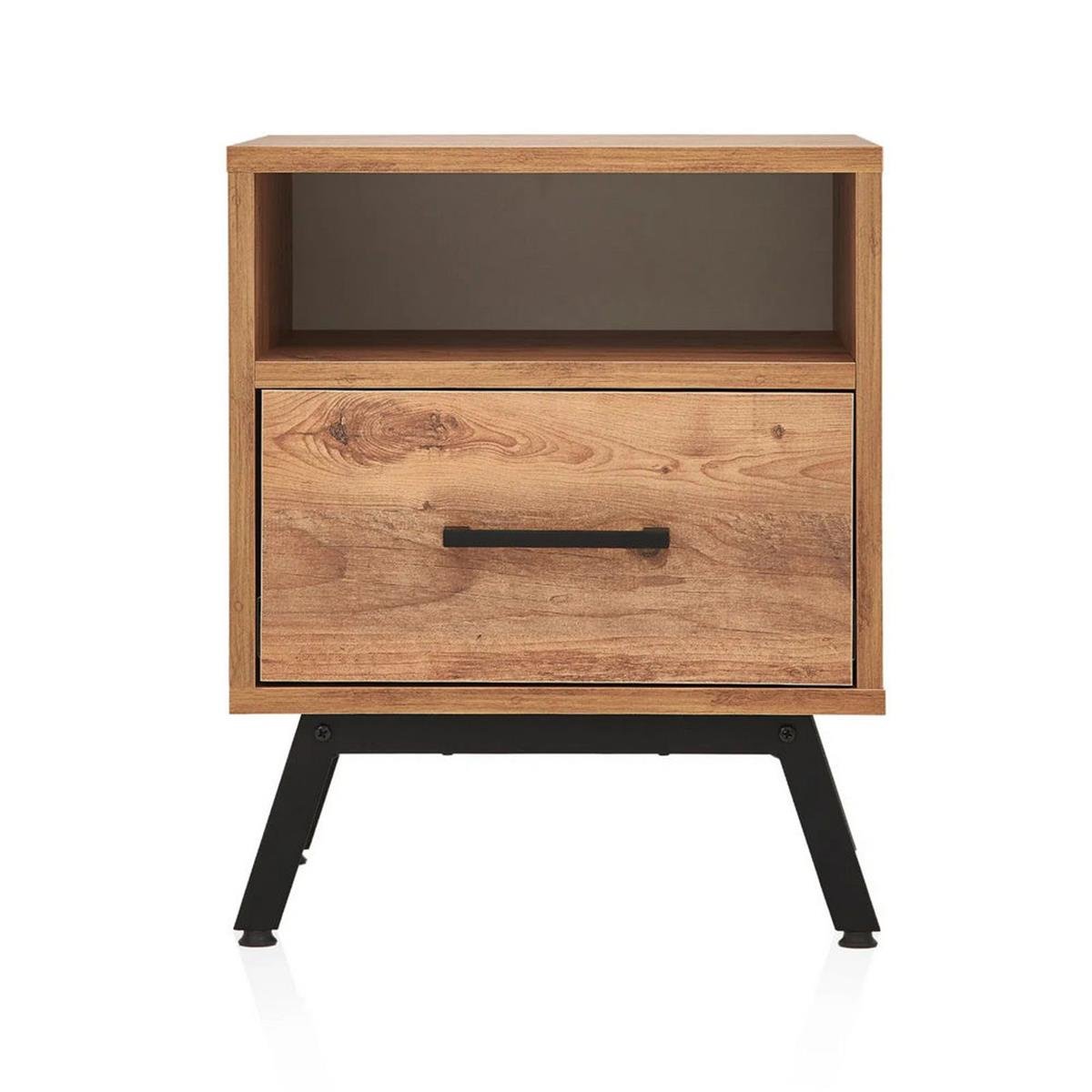 F.L.Y. Atlantik Çam Alfa Tek Çekmeceli Komodin (FLY174048)