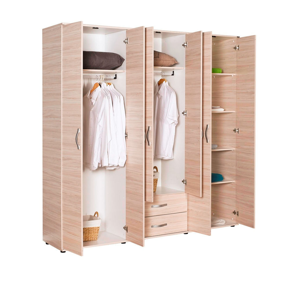 Adore Dinamik Genç Odası 6 Kapı İki Çekmeceli Gardırop (GRD-462-ZR-4)