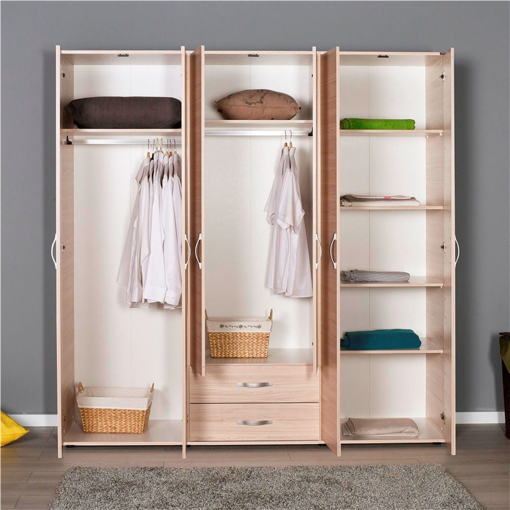 Adore Dinamik Genç Odası 6 Kapı İki Çekmeceli Gardırop (GRD-462-ZR-4)