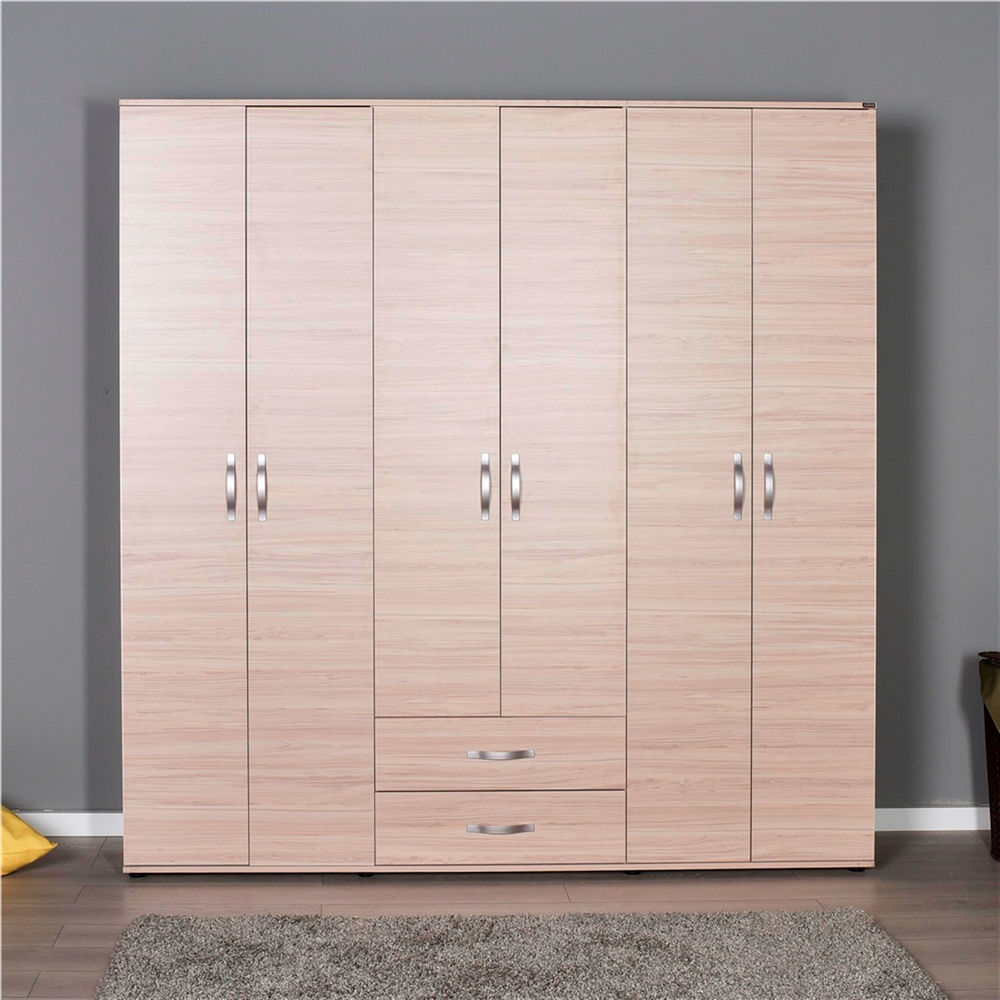 Adore Dinamik Genç Odası 6 Kapı İki Çekmeceli Gardırop (GRD-462-ZR-4)