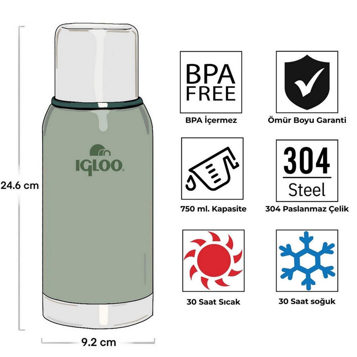 Igloo 750 Ml. Legend Klasik Termos (IGLOO.205686)