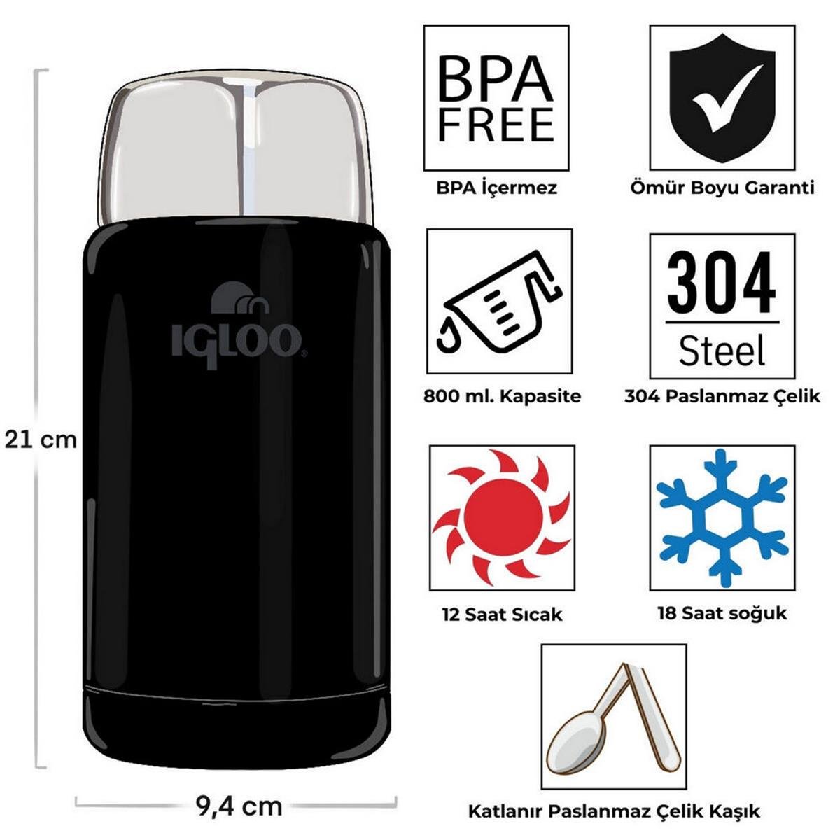 Igloo 800 Ml. Legend Yemek Termosu (IGLOO.205685)
