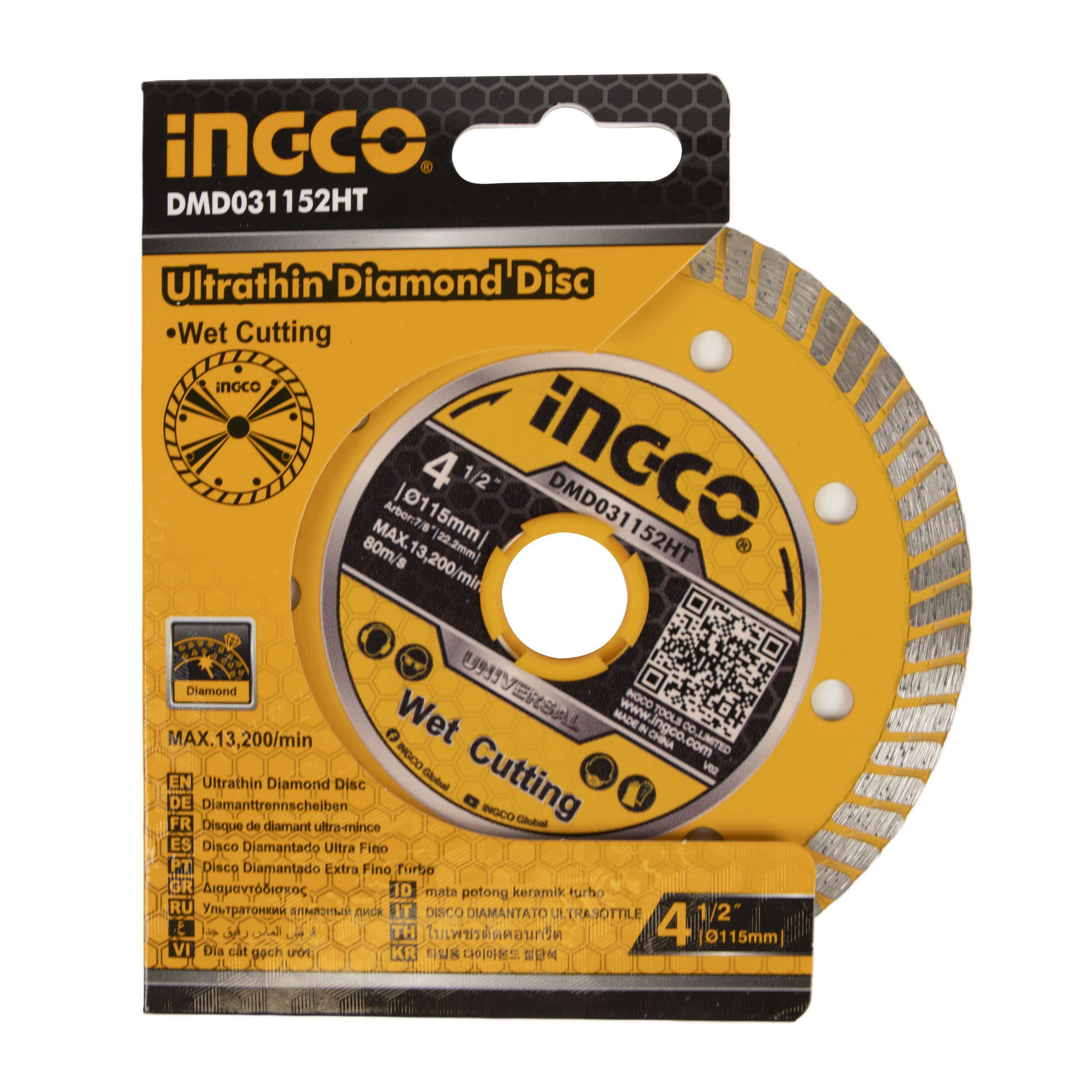 İngco 115x22,2 mm Elmaslı Seramik Kesme Diski (ING-DMD031152HT)