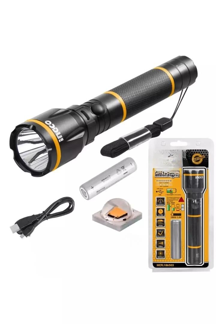İNGCO  El Feneri 400 Lümen Samsung Led (ING-HCFL186503)