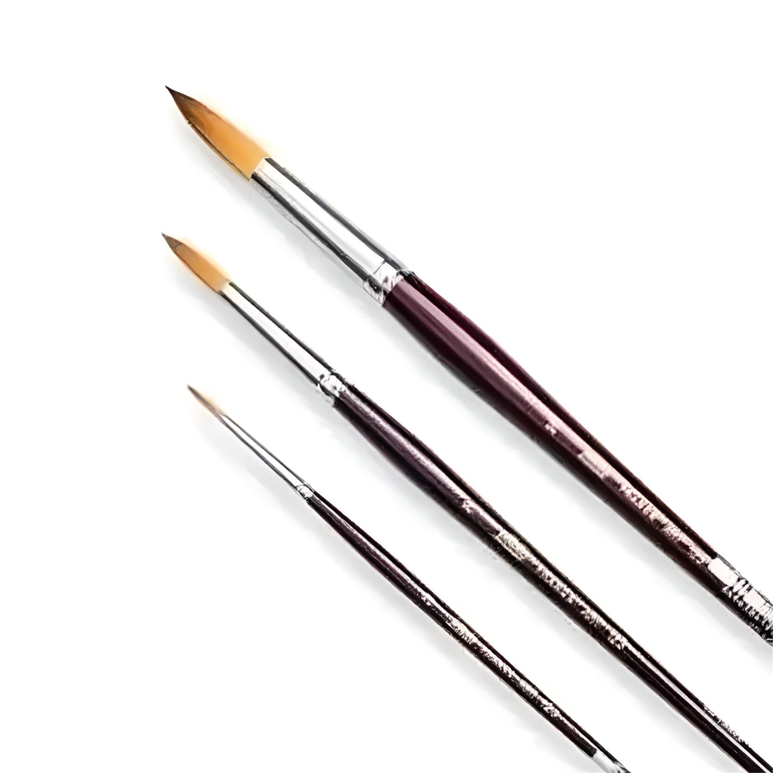 İzmir Fırça 5 Numara Yuvarlak Sulu Boya Rötuş Fırçası (İZ-007727)