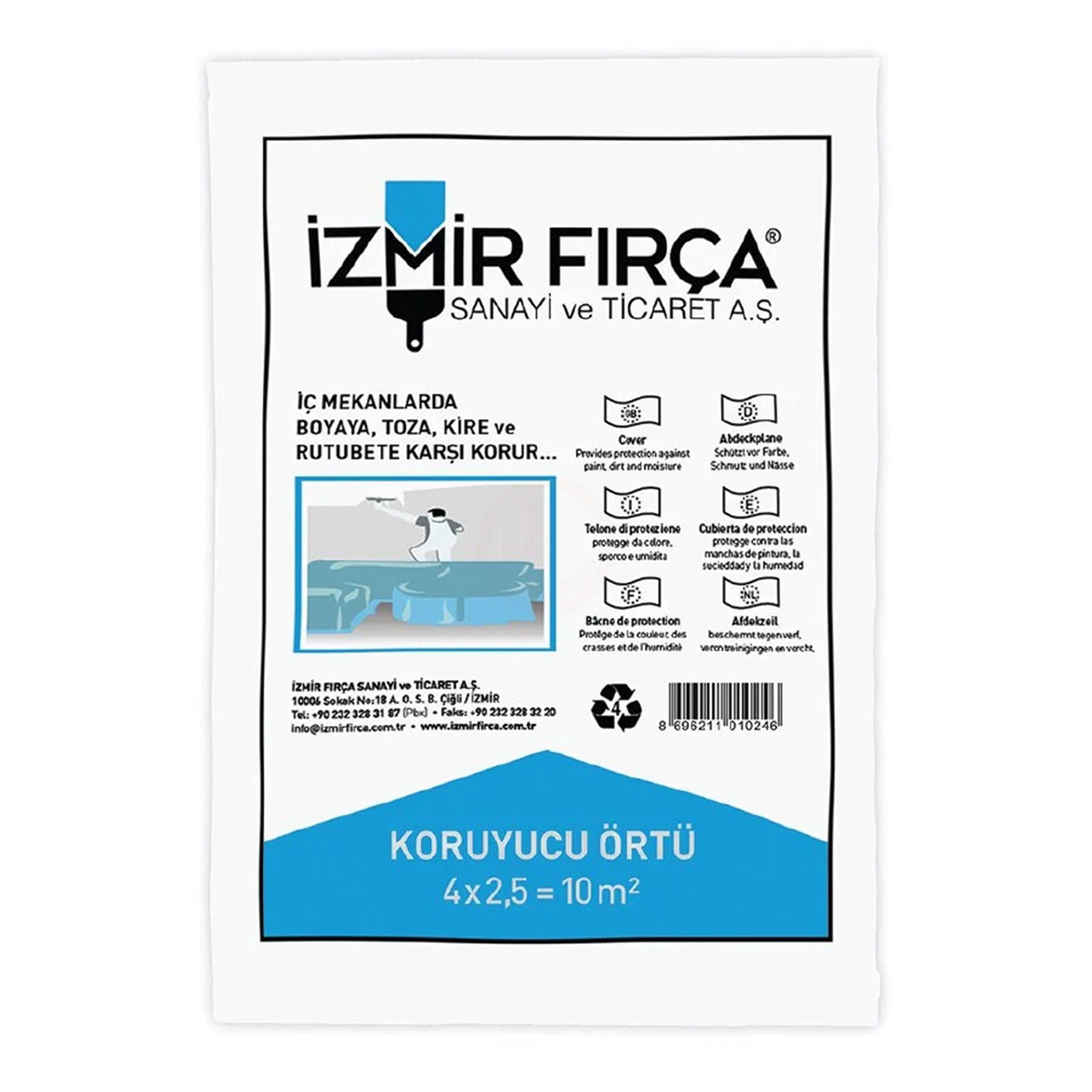 İzmir Fırça 10 m² Koruyucu Örtü (İZ-010246)