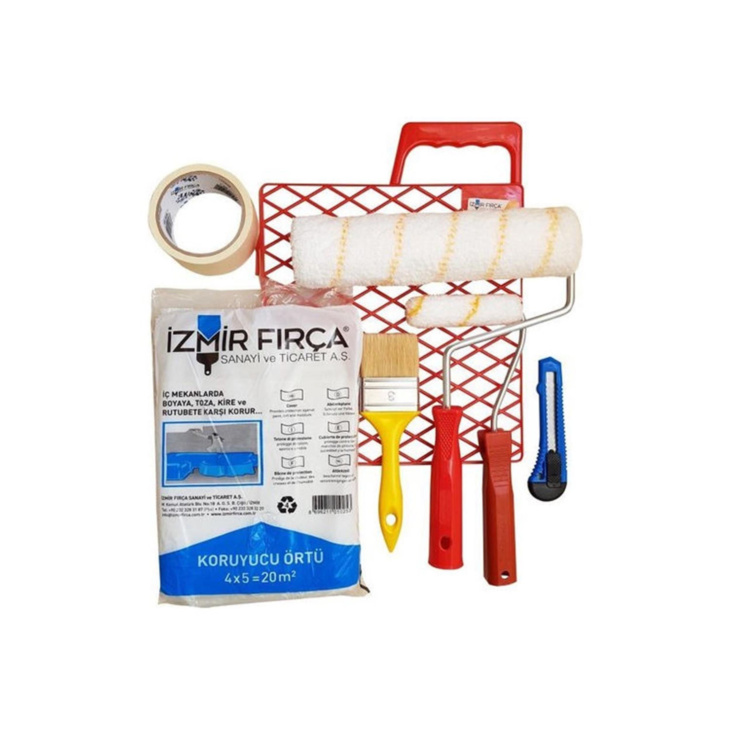 İzmir Fırça 25 cm Pratik Boyacı Seti (İZ-551664)