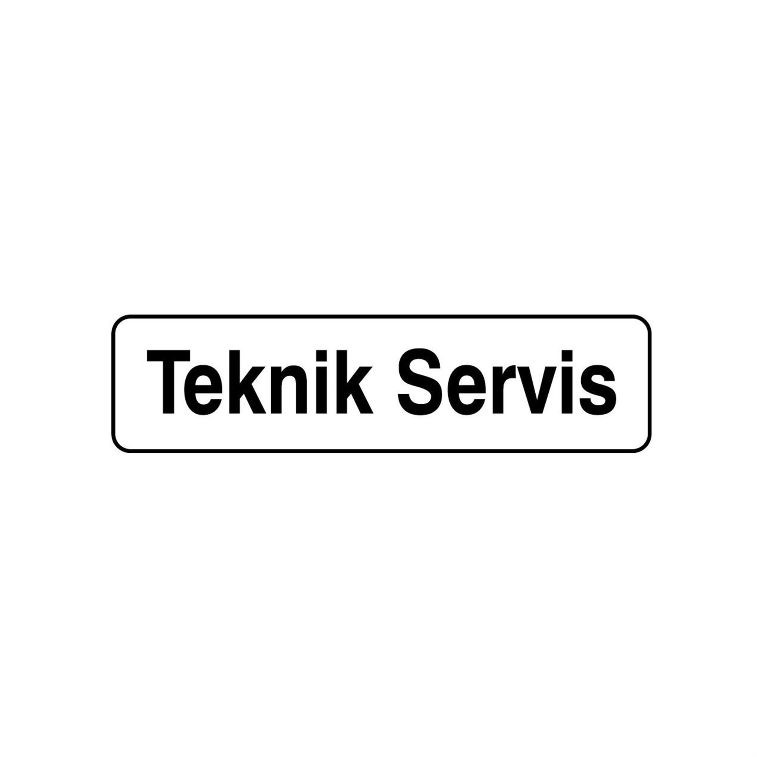 İzmir Fırça 7x25 cm Teknik Servis PVC Tabela (İZ-552913)