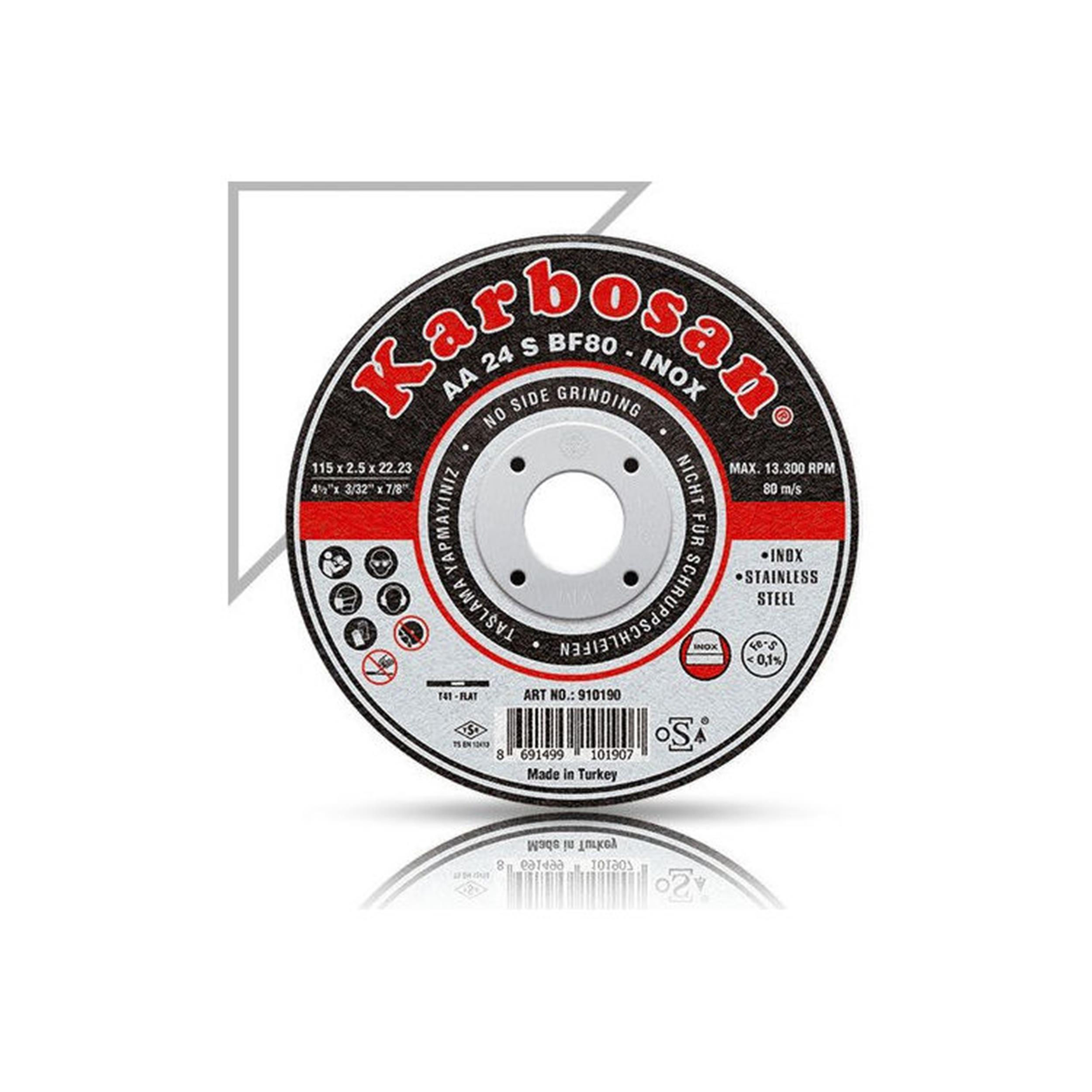Karbosan İnox 115x1x22 Thinline Kesici (KARBOSAN.910380)