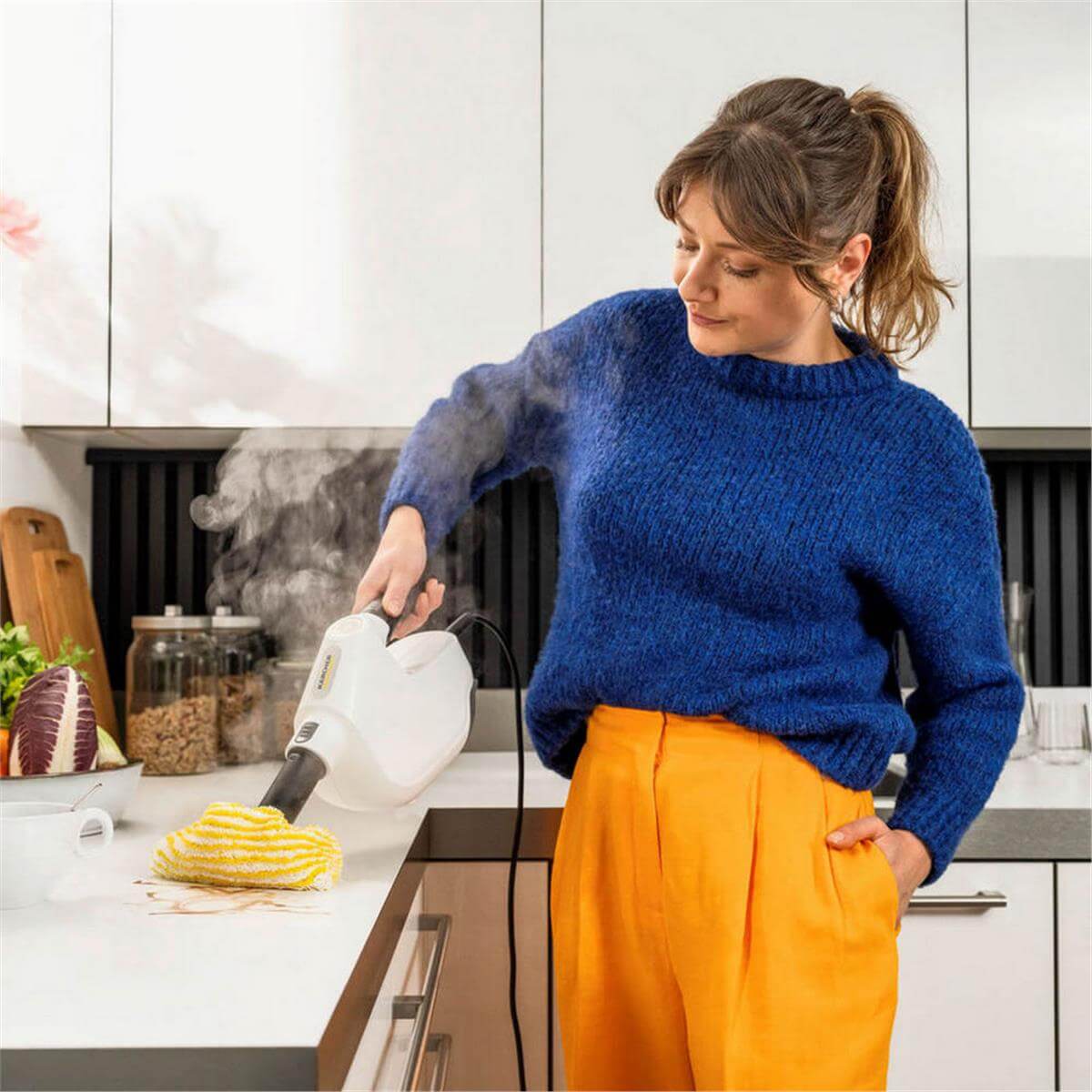 Karcher SC 1 Multi Buharlı Temizleyici + Mop (KCR-15164100)