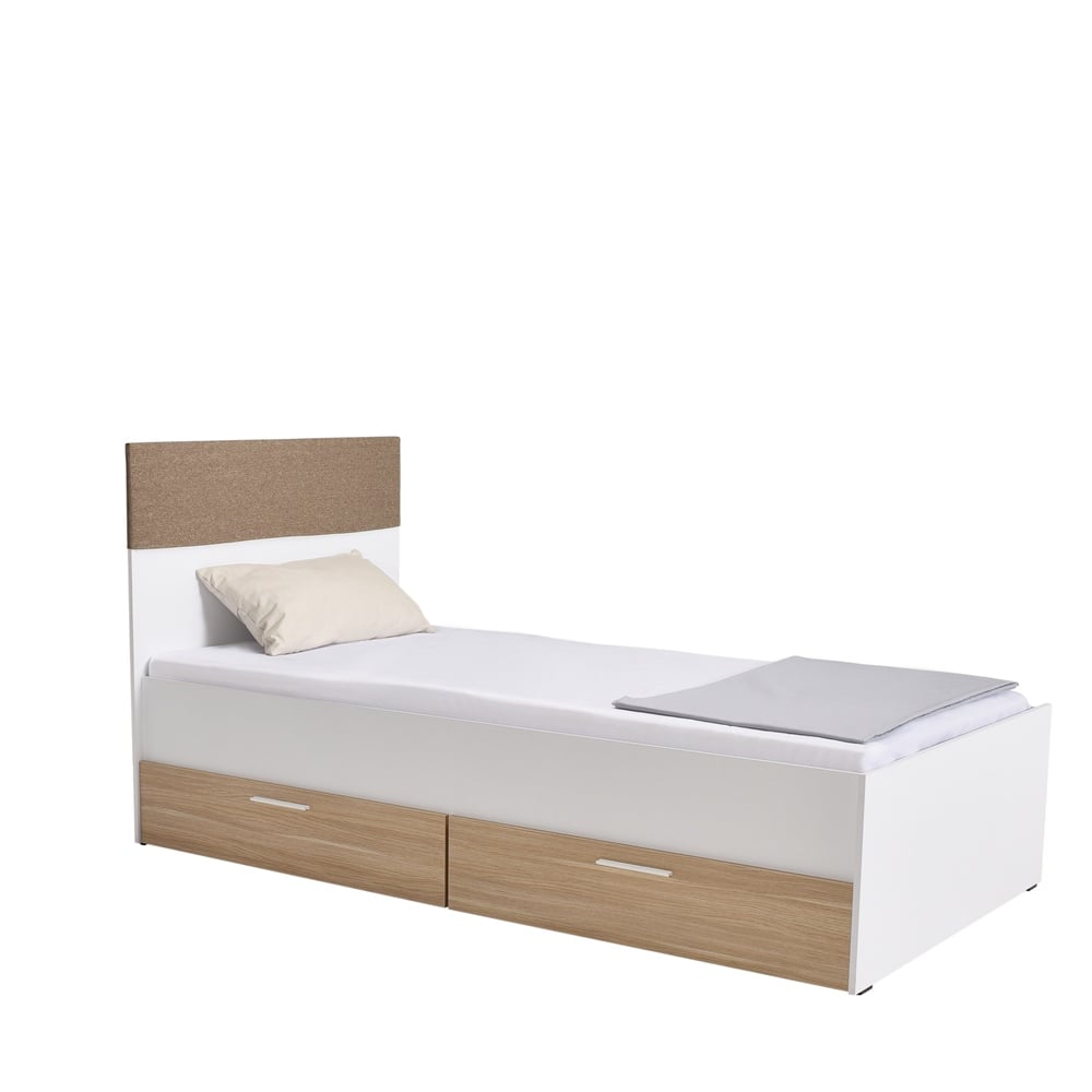 Adore Base Genç Odası 2 Çekmeceli Tek Kişilik Karyola (KRY-822-MB-3)
