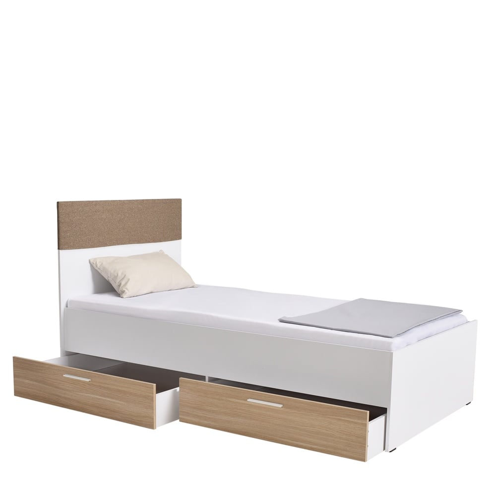 Adore Base Genç Odası 2 Çekmeceli Tek Kişilik Karyola (KRY-822-MB-3)