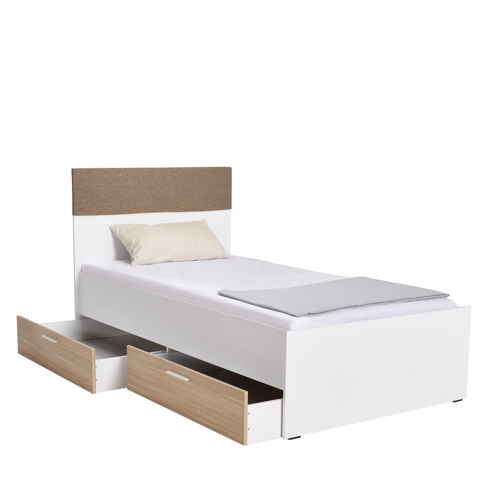 Adore Base Genç Odası 2 Çekmeceli Tek Kişilik Karyola (KRY-822-MB-3)