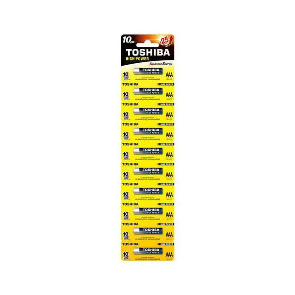 Toshiba LR03 Kartela Alkalin İnce Pil (10 Adet) (LR03)