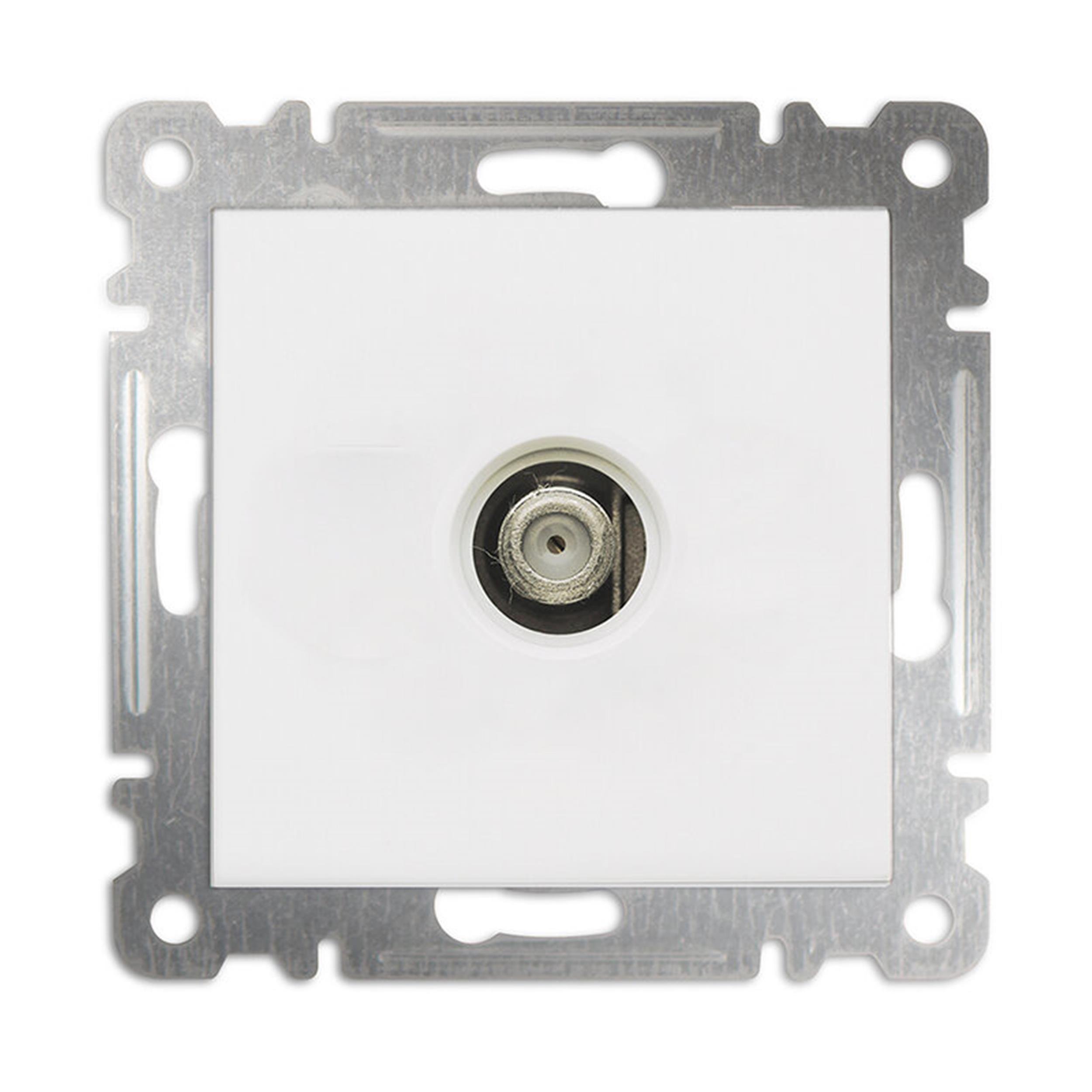 Makel Beyaz Karea Uydu Prizi Geçişli Modül + Kapak (MAKEL.57001133)