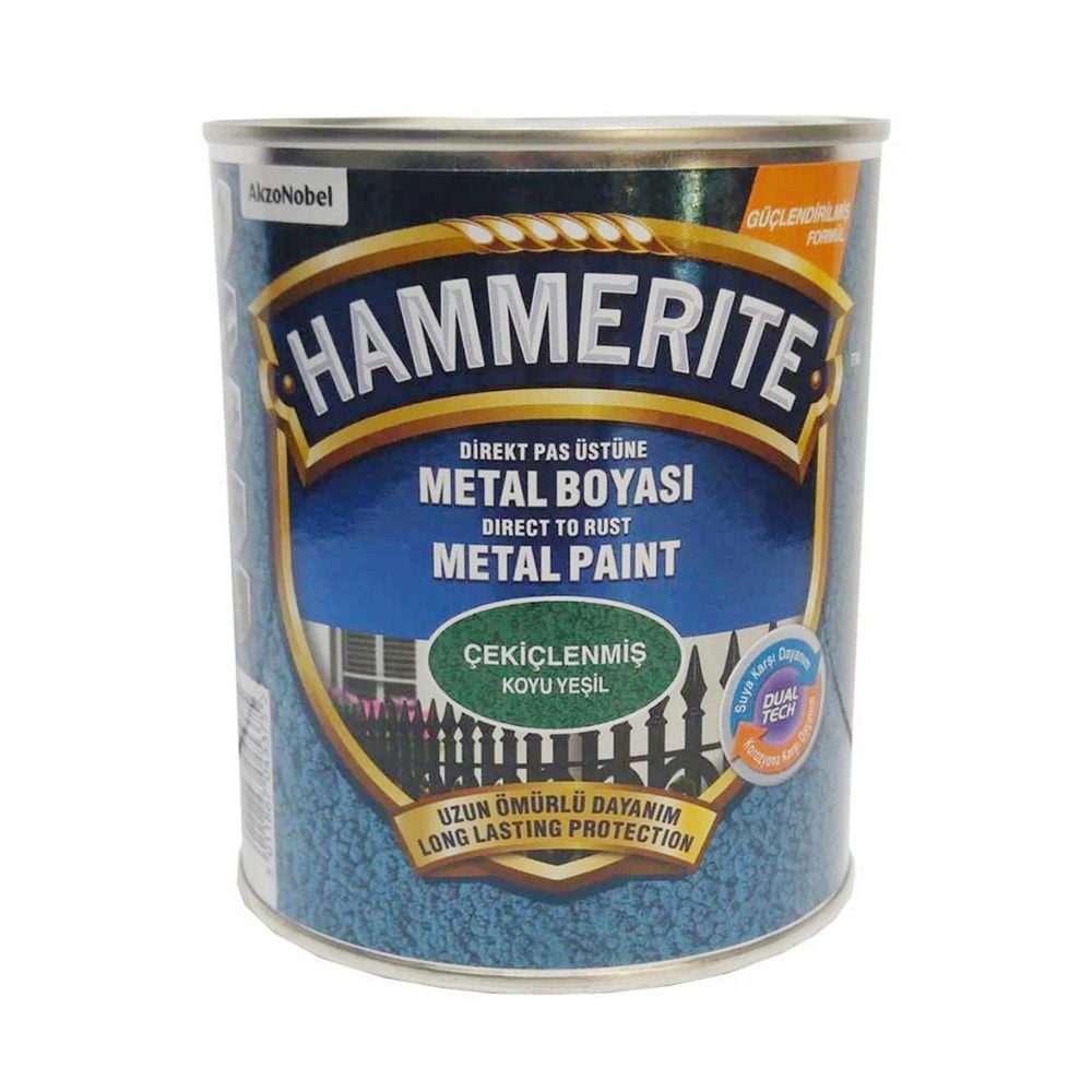 Hammerite Koyu Yeşil 0,75 Litre Direkt Pas Üstü Çekiçlenmiş Metal Boyası (MARSHALL.5093402)