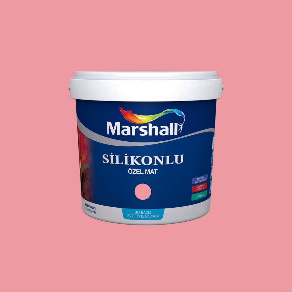 Marshall 81RR 47/323 1 Litre Silikonlu Özel Mat Su Bazlı İç Cephe Boyası (MARSHALL.5134332)