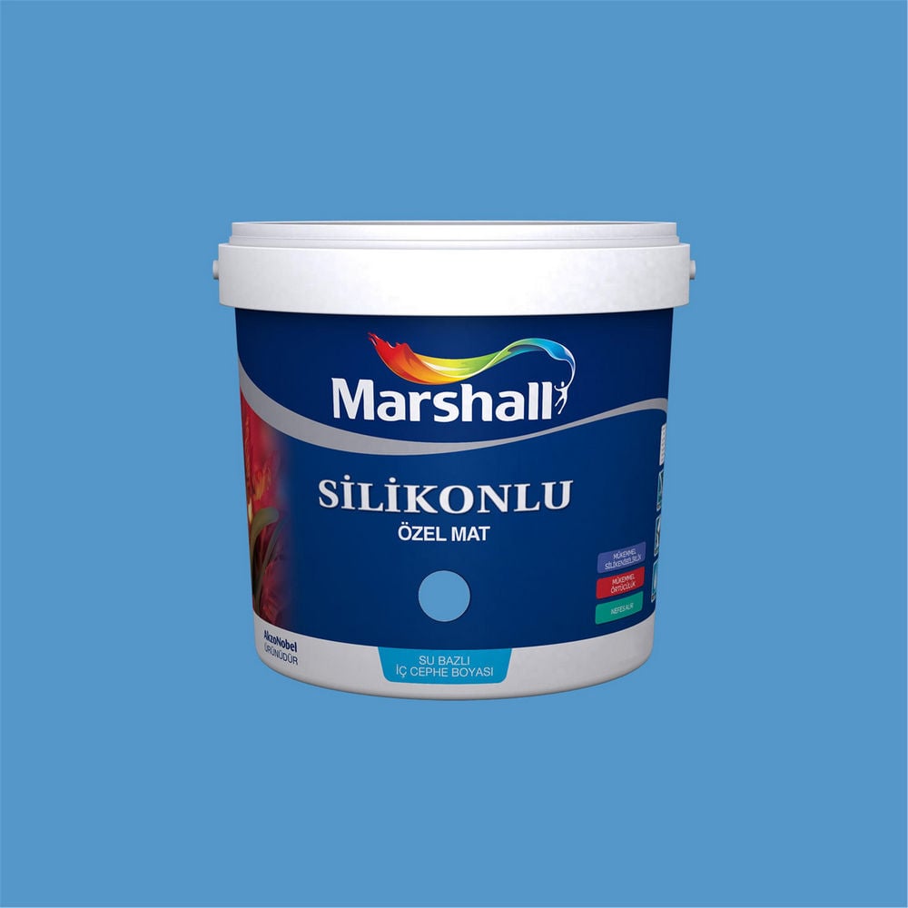 Marshall 25BB 30/318 2,5 Litre Silikonlu Özel Mat Su Bazlı İç Cephe Boyası (MARSHALL.5134335)