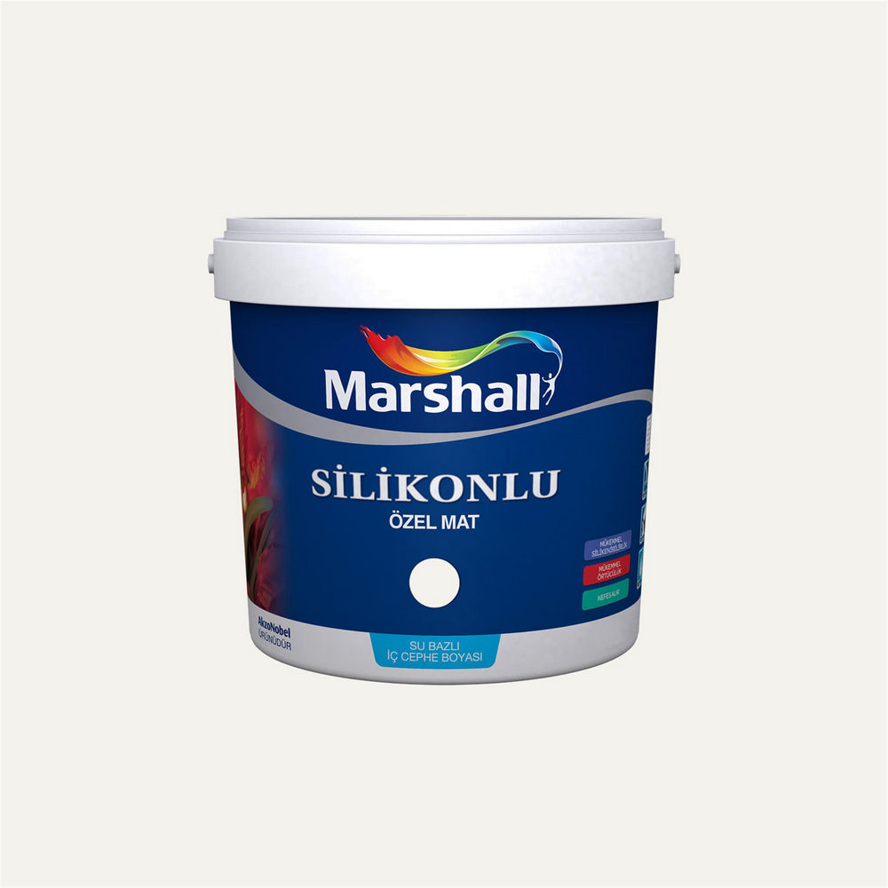 Marshall GN.01.89 2,5 Litre Silikonlu Özel Mat Su Bazlı İç Cephe Boyası (MARSHALL.5134335)