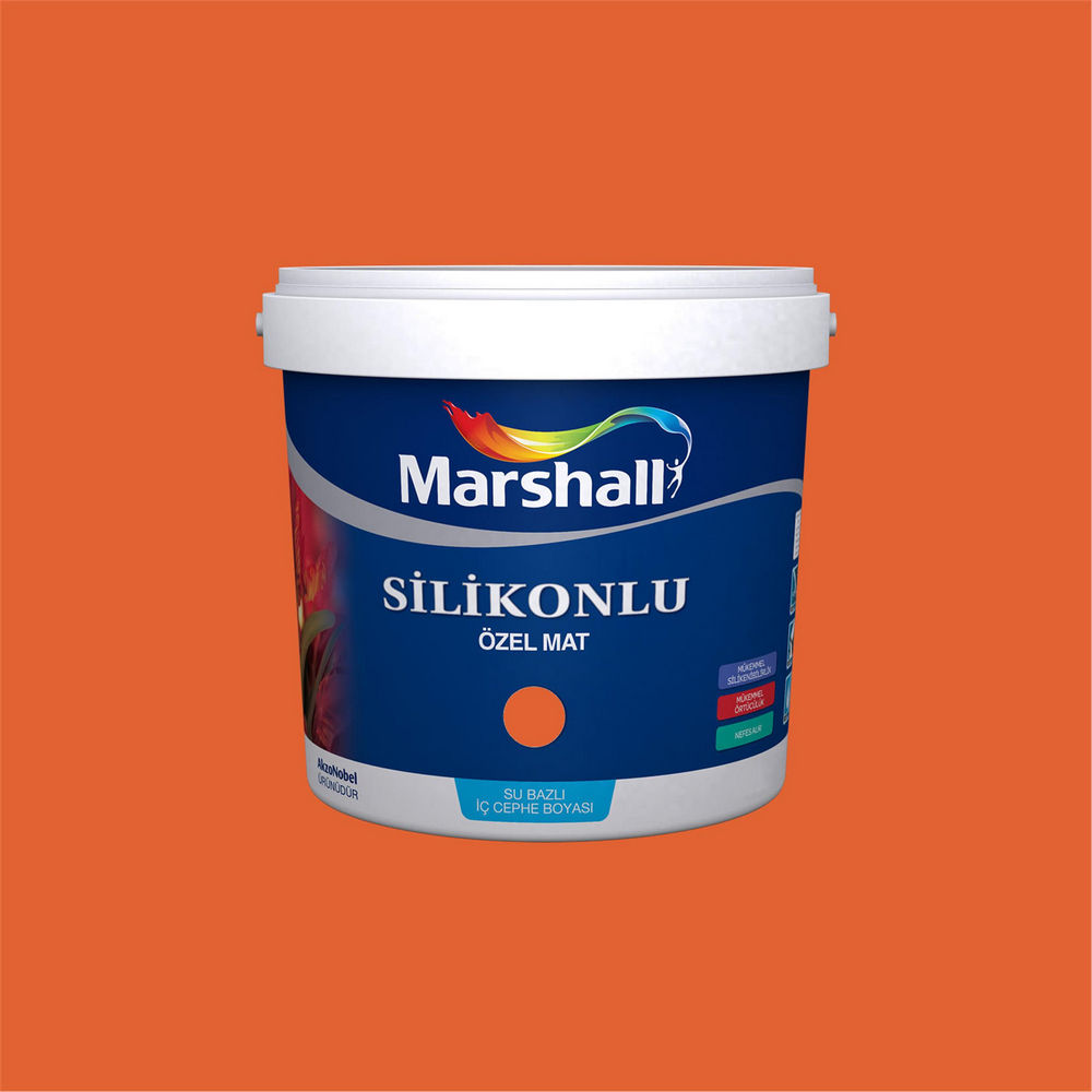 Marshall D1.58.49 1 Litre Silikonlu Özel Mat Su Bazlı İç Cephe Boyası (MARSHALL.5134336)