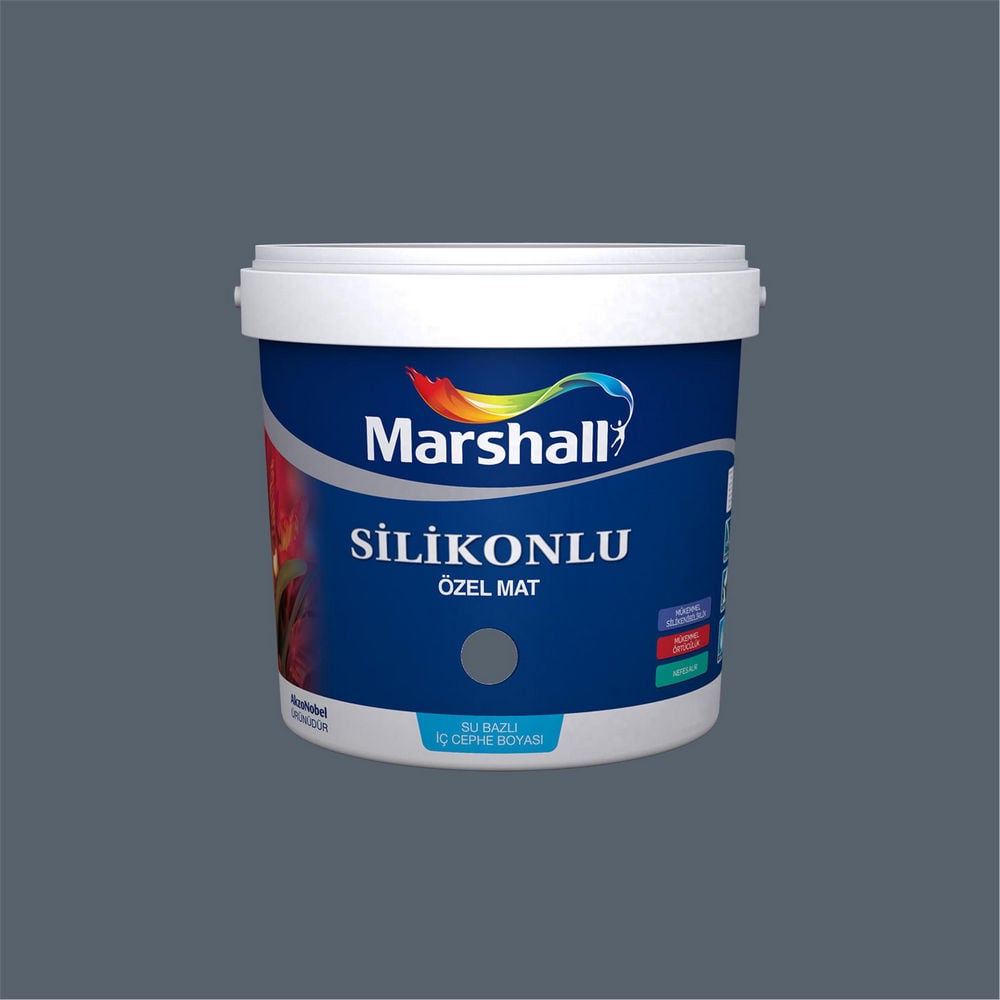 Marshall 30BB 13/068 2,5 Litre Silikonlu Özel Mat Su Bazlı İç Cephe Boyası (MARSHALL.5134339)