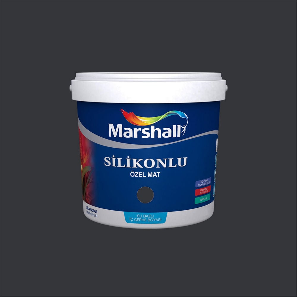 Marshall 30BB 05/022 2,5 Litre Silikonlu Özel Mat Su Bazlı İç Cephe Boyası (MARSHALL.5134339)