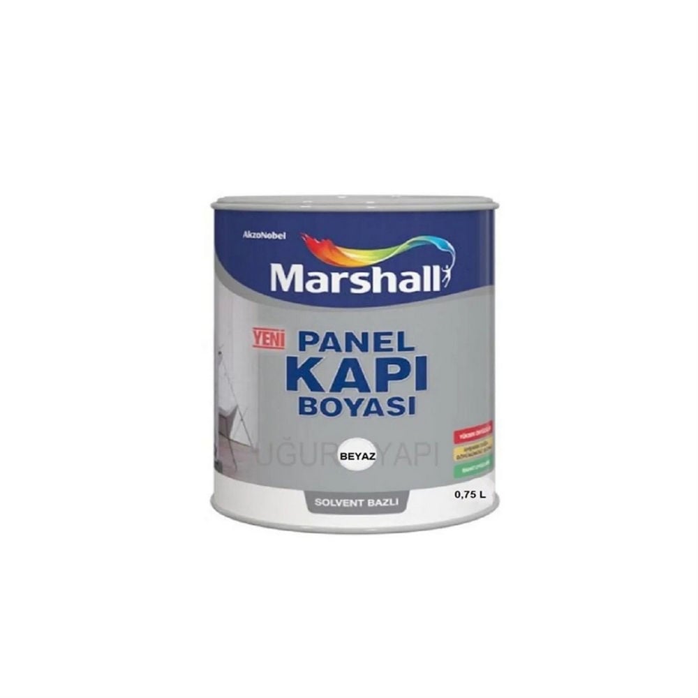 Marshall Beyaz 0,75 Litre Solvent Panel Kapı Boyası (MARSHALL.5698022)