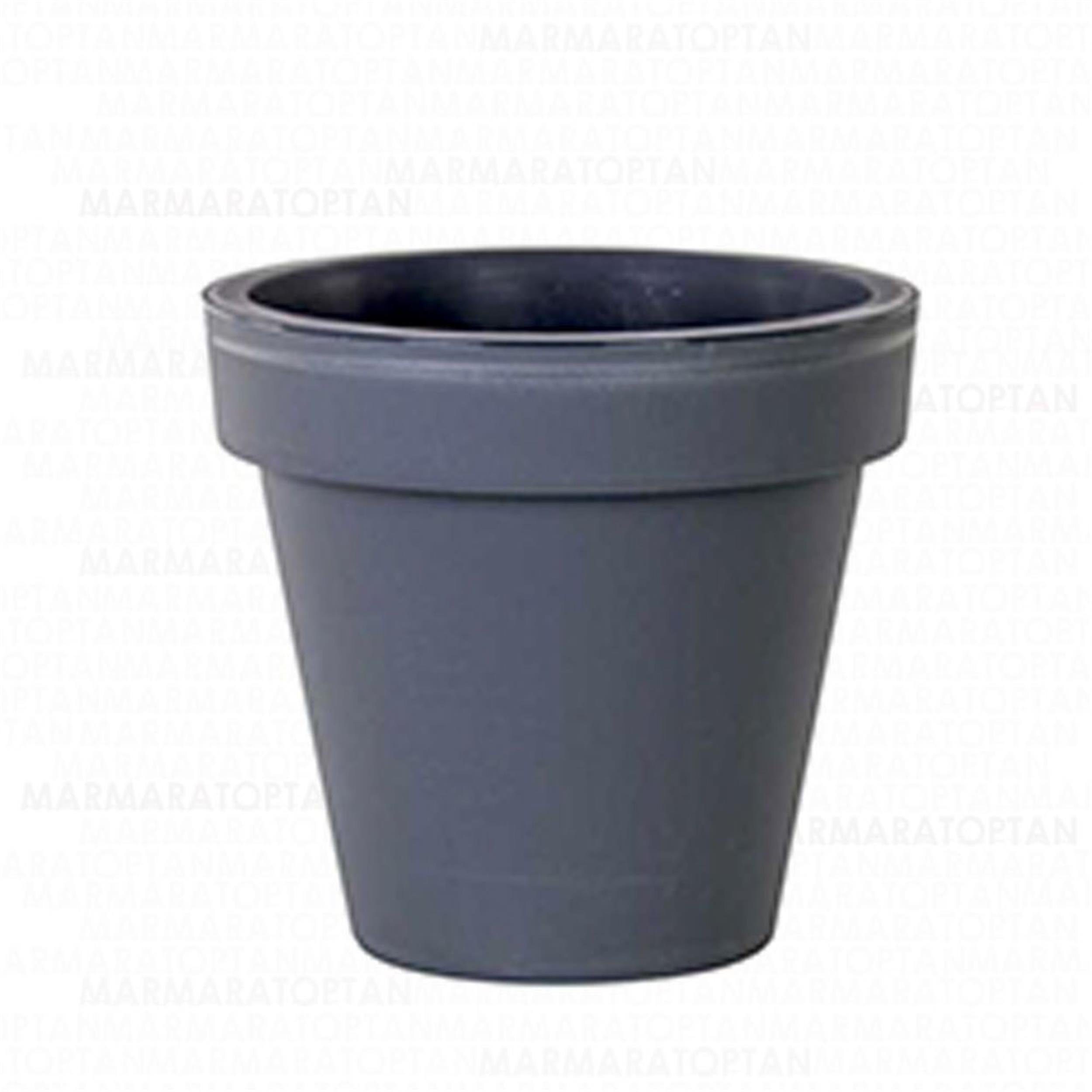 Poliwork 25 Litre 40 Numara Yuvarlak Fulya Saksı (MRM-13659)