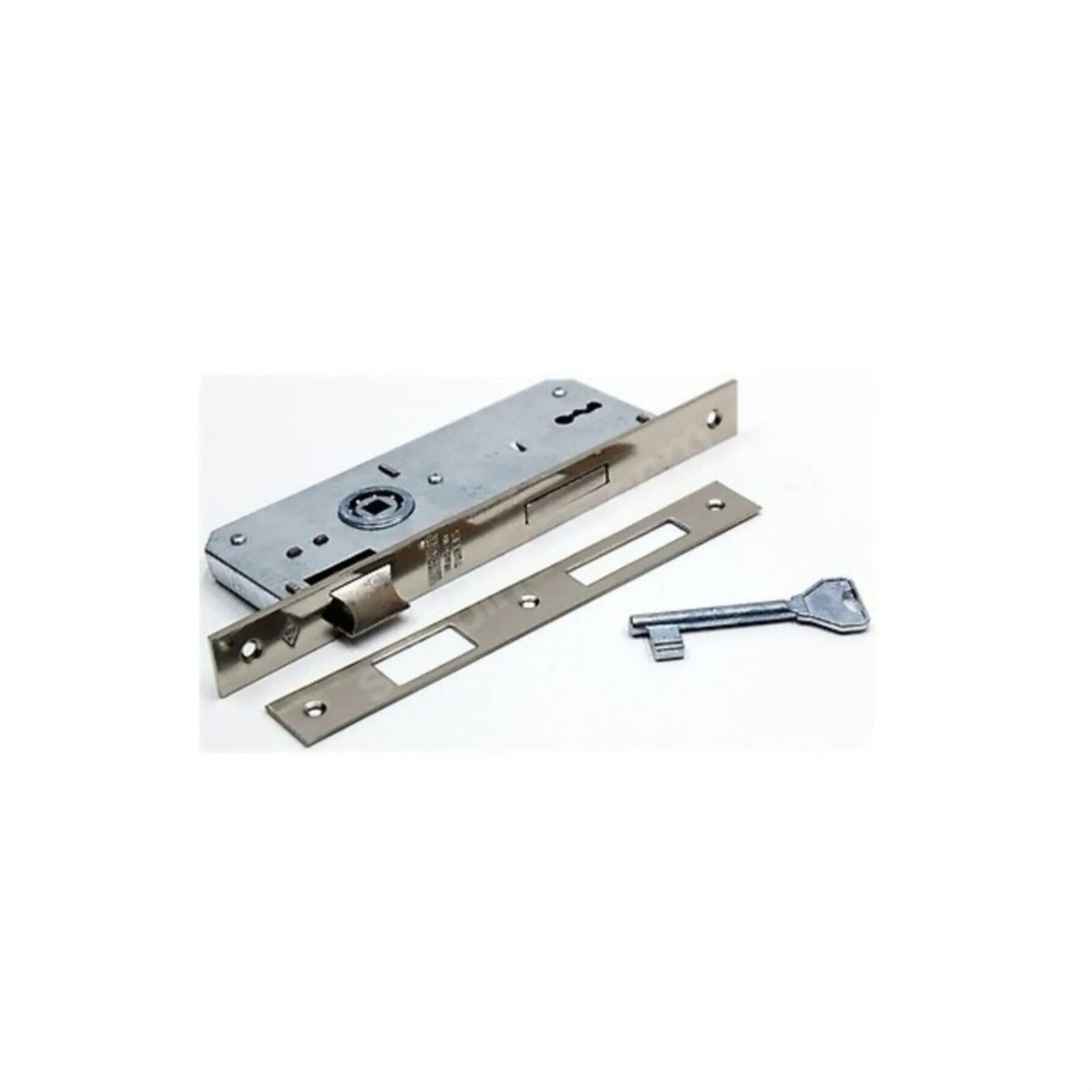 MERT Saten 40 mm Oval Aynalı Rulmanlı Banyo Kilidi (MRT.153E-ST-2)