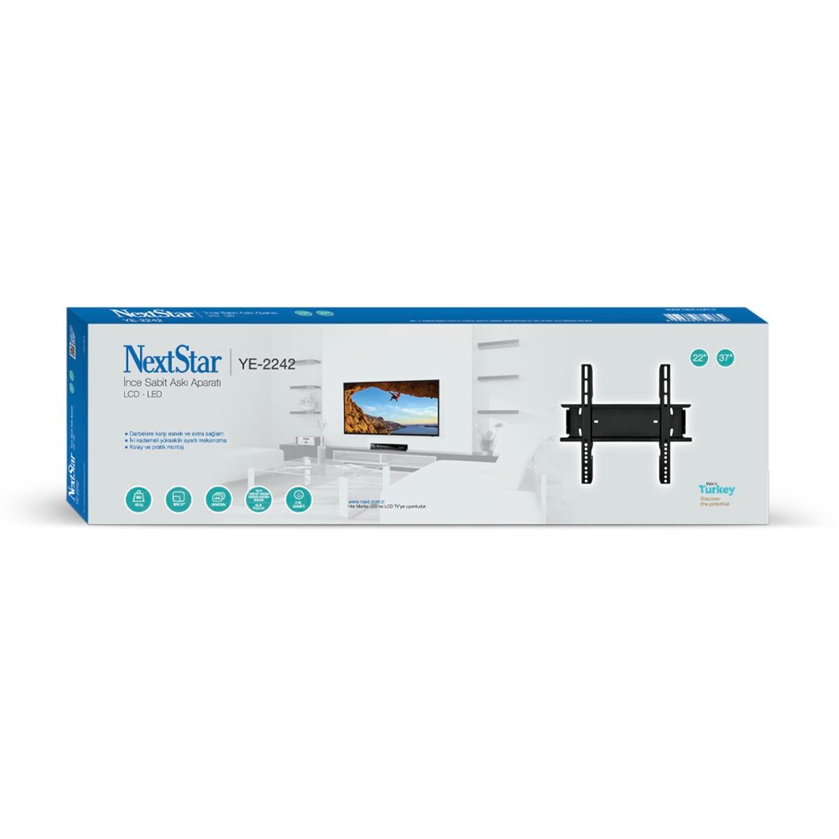 Nextstar YE-2242 22''-37'' Sabit LCD LED TV Askı Aparatı (NEXT.2242)