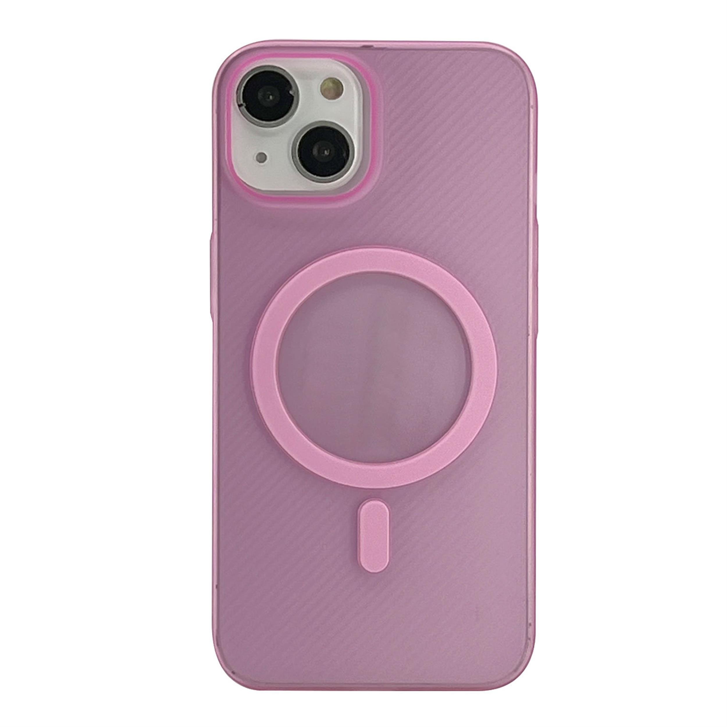 Nettech Pembe iPhone 15 Plus Slim Magsafe Telefon Kılıfı (NT-104496)