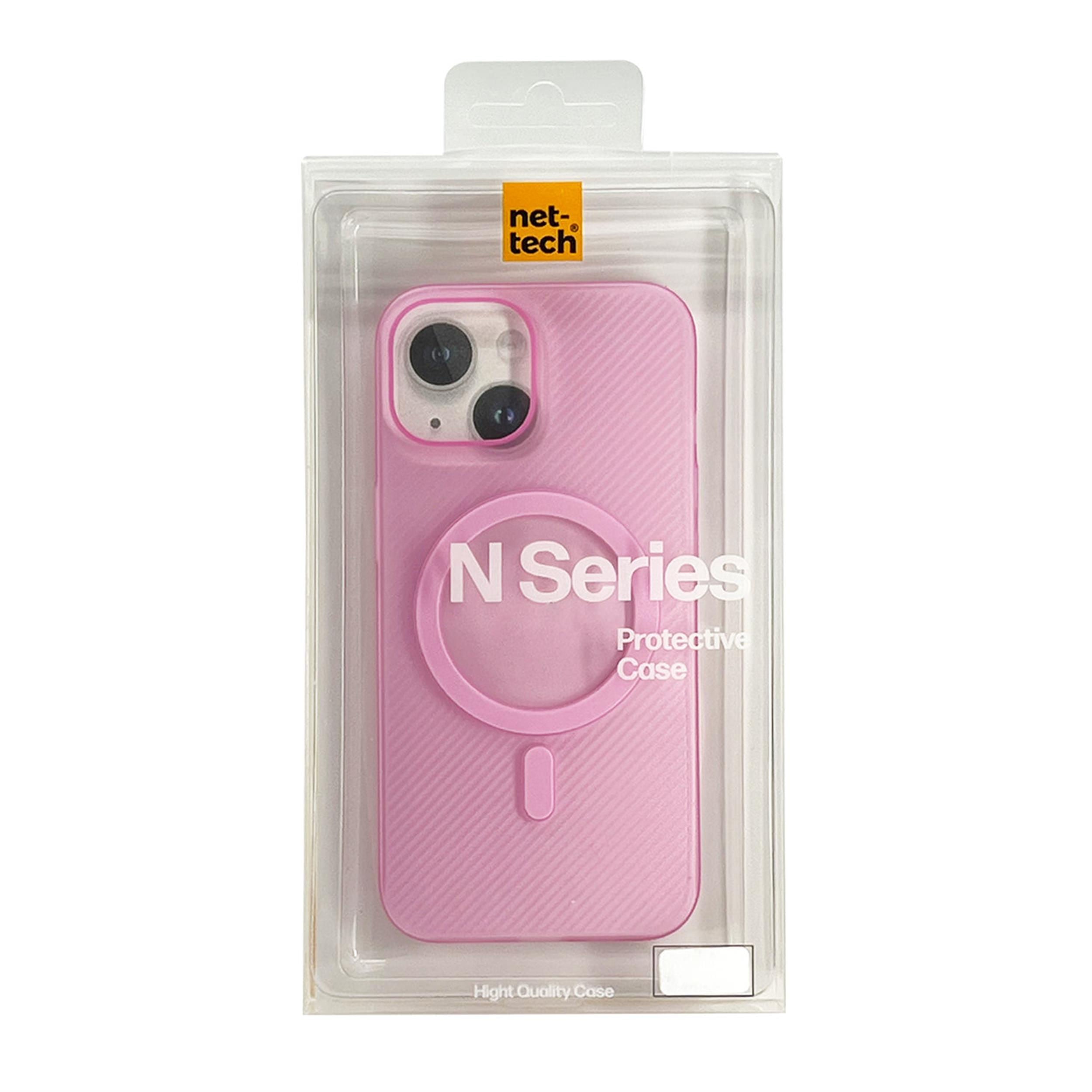Nettech Pembe iPhone 15 Plus Slim Magsafe Telefon Kılıfı (NT-104496)