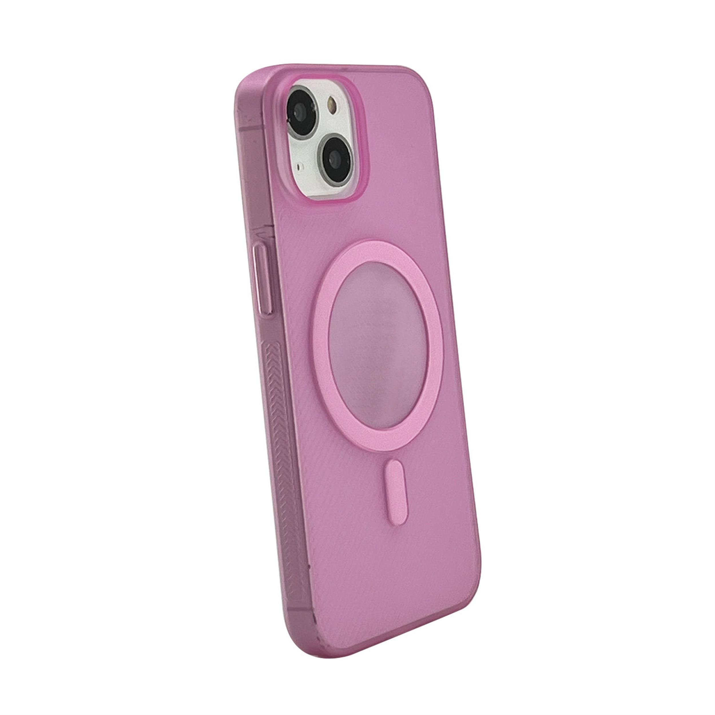 Nettech Pembe iPhone 15 Plus Slim Magsafe Telefon Kılıfı (NT-104496)