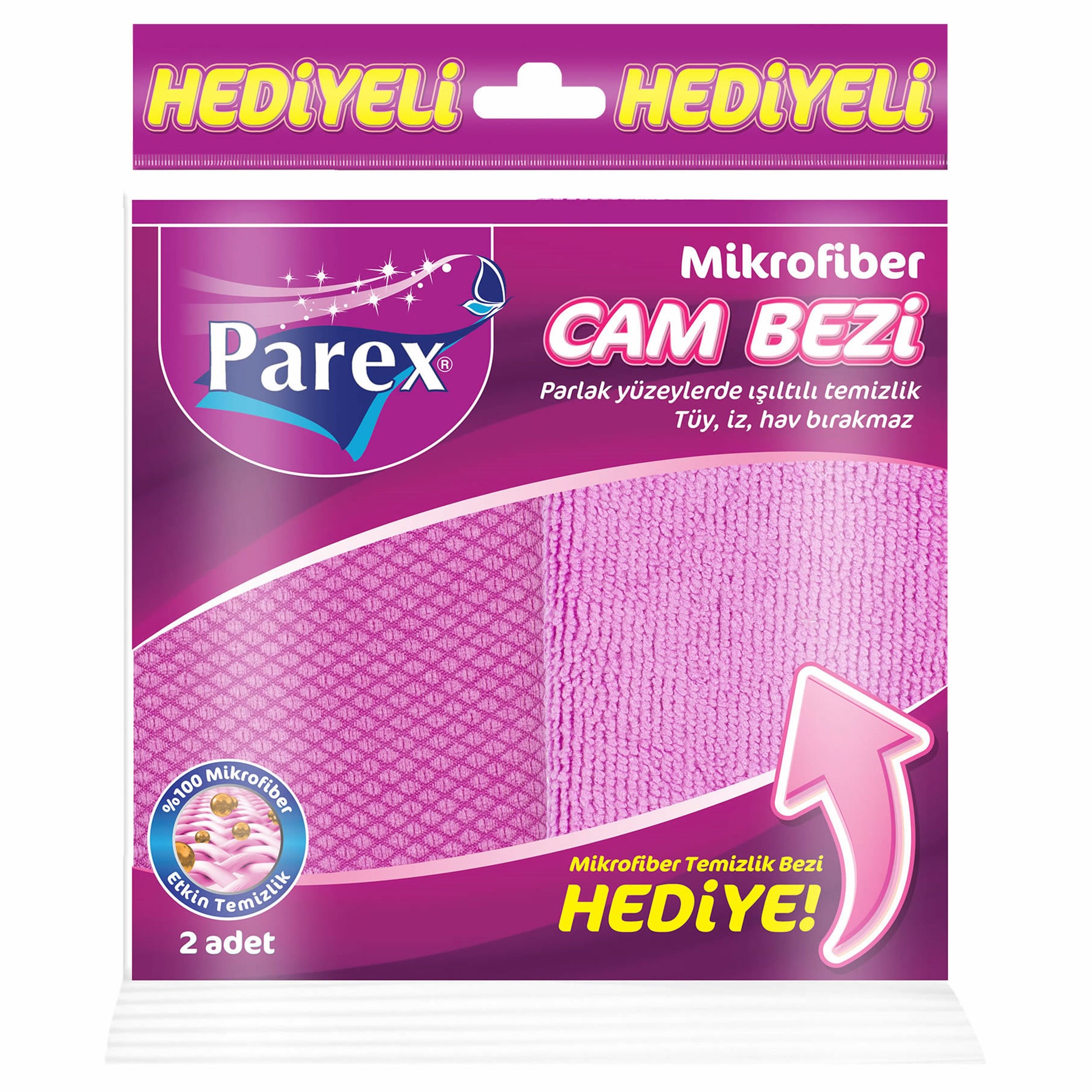 Parex Mikro Fiber Temizleme Bezi Hediyeli Mikro Fiber Cam Bezi (PAREX.1909688)