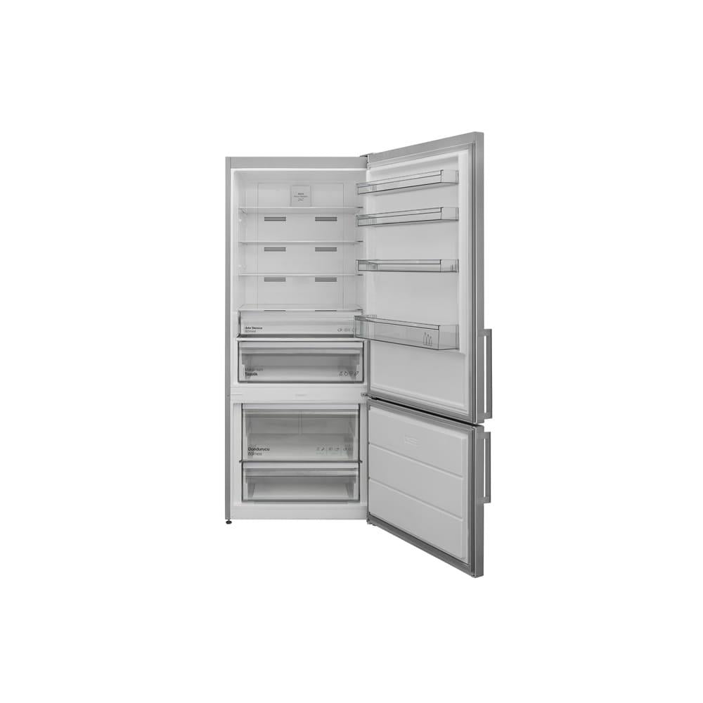 Regal NFK 60021 E IG 186x76x74 cm, Inoks E Enerji Sınıfı No Frost Kombi Buzdolabı (REGAL.20265169)