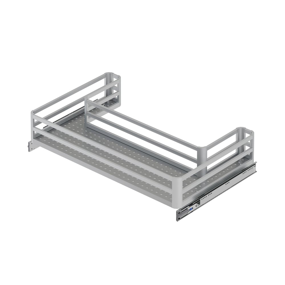 Starax Gri Bağımsız Alüminyum Eviye Altı Çekmece (S-2741-G)