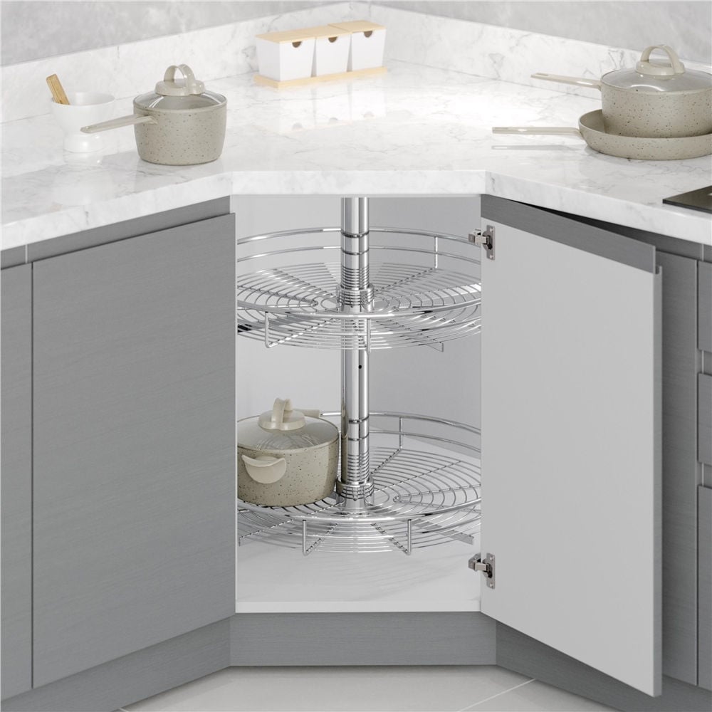 Starax Krom 4/4 Döner Sepet Takımı (S-3032-C)